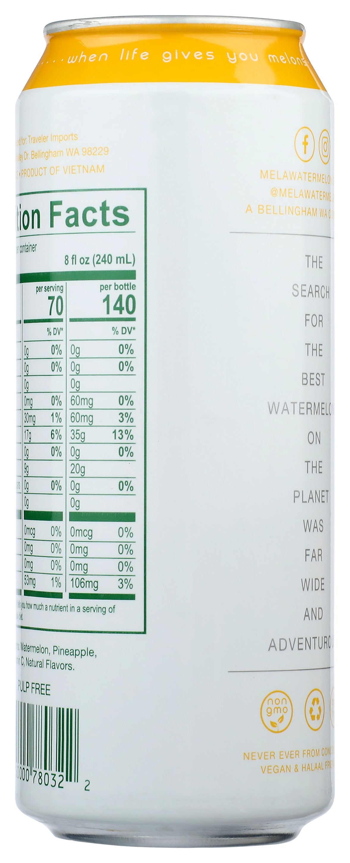 MELA JUICE WATERMELON PNAPPL - Case of 12