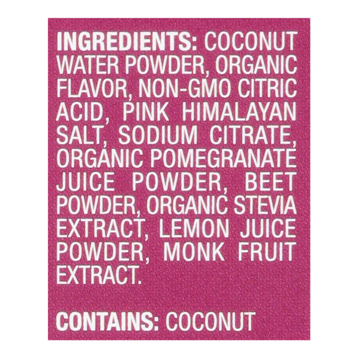Cure Hydration - Hydration Drink Mix Berry Pomegranate - Case of 8 - 0.29 OZ