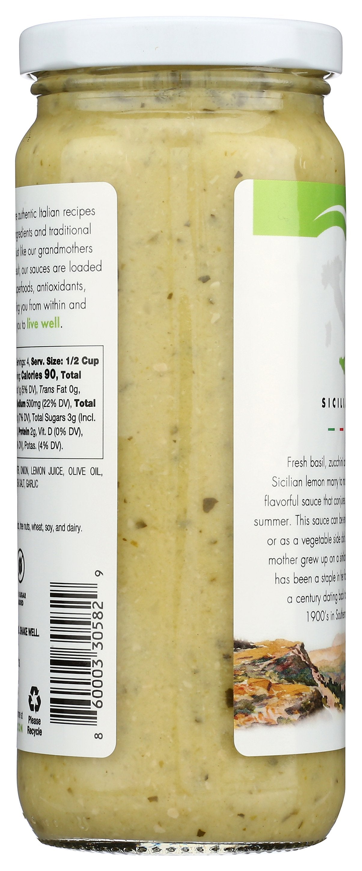 LIVWELL FOODS SAUCE PASTA ZUCCH LEMON - Case of 6