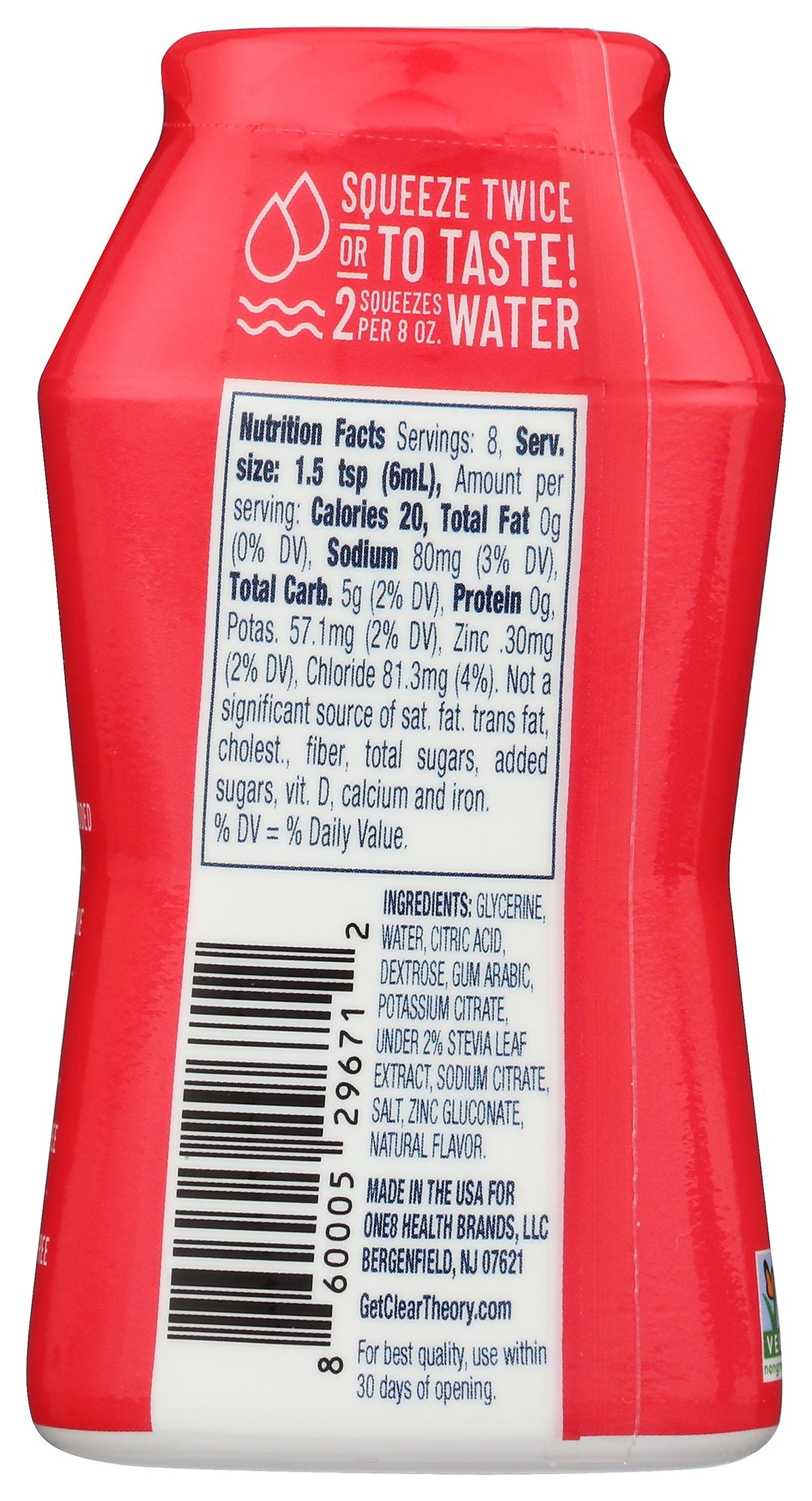 CLEAR THEORY WATER ENHANCE FRUIT PUNCH - Case of 12