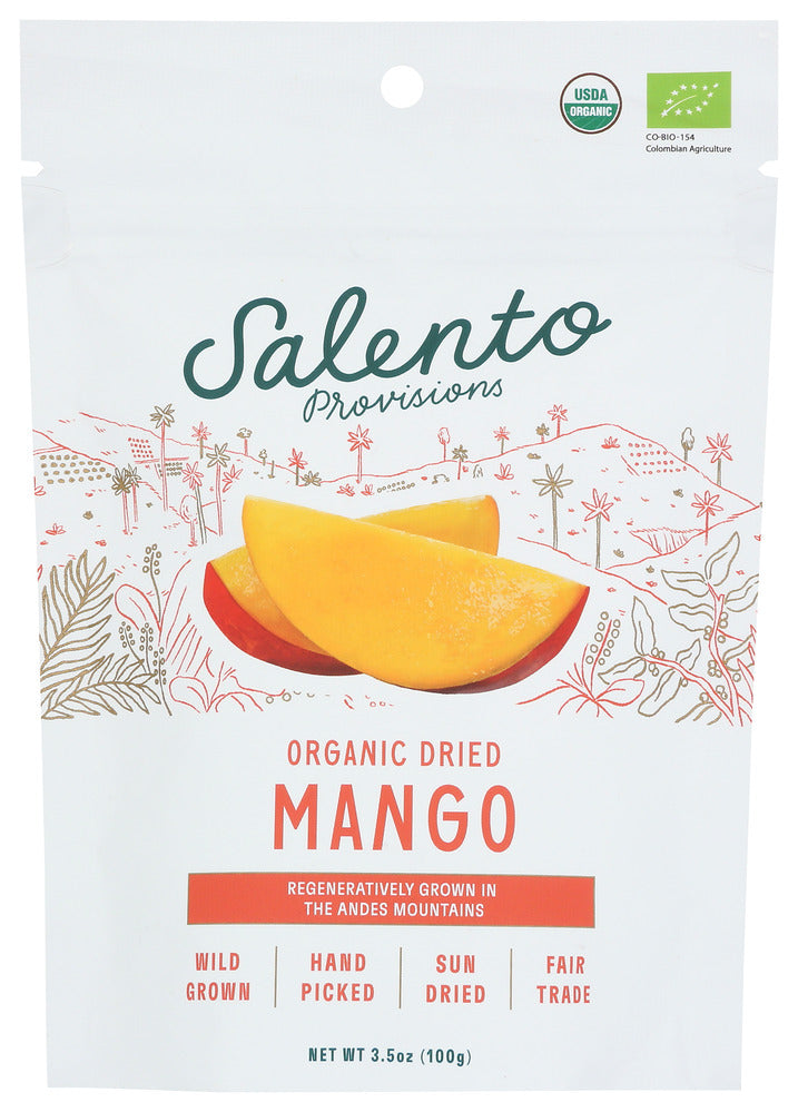 Salento Provisions Mango Dried Sweet Organic - Count of 6 - 3.5 oz