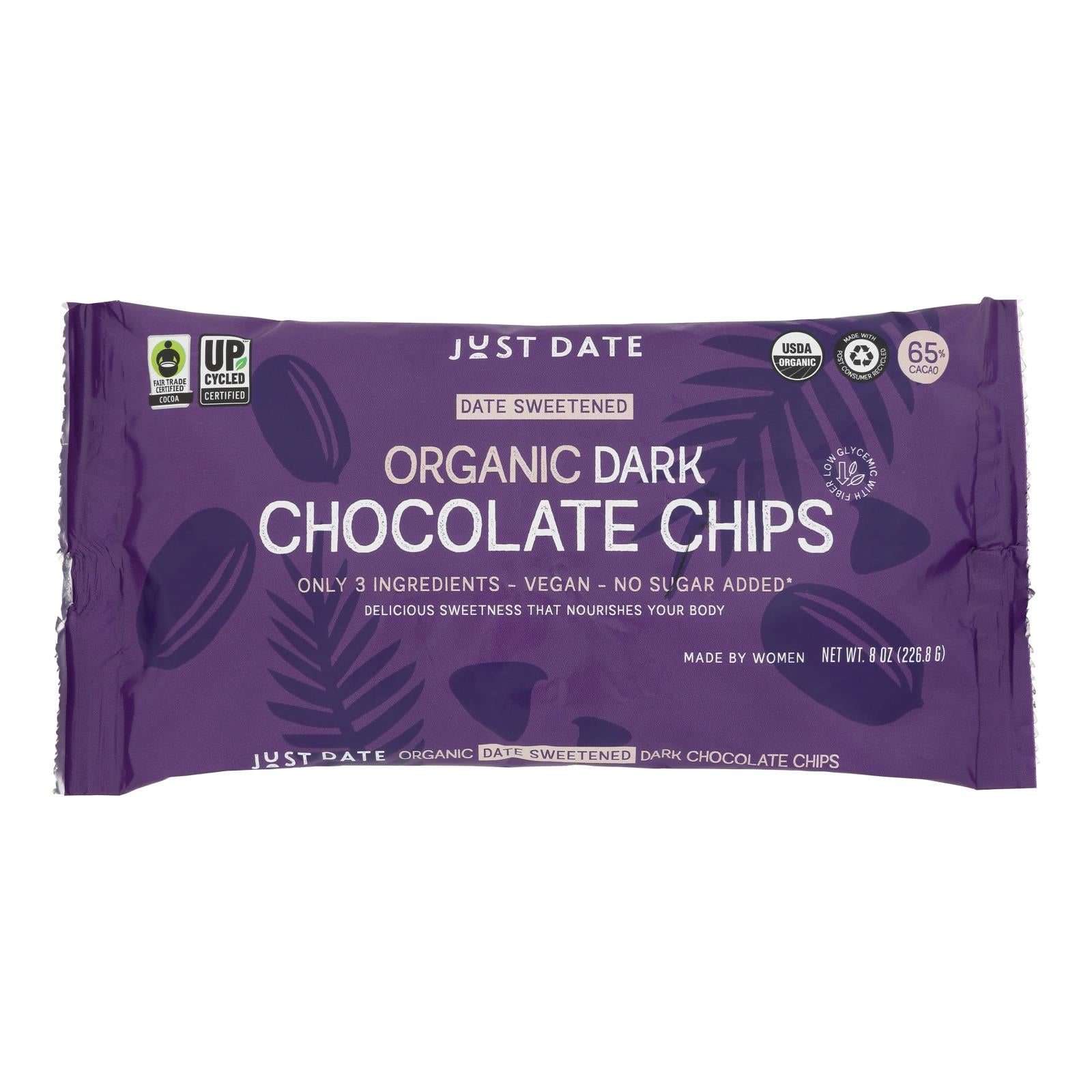Just Date Syrup - Date Swtnd Og2 Drk Cchip - CS of 6-7 OZ
