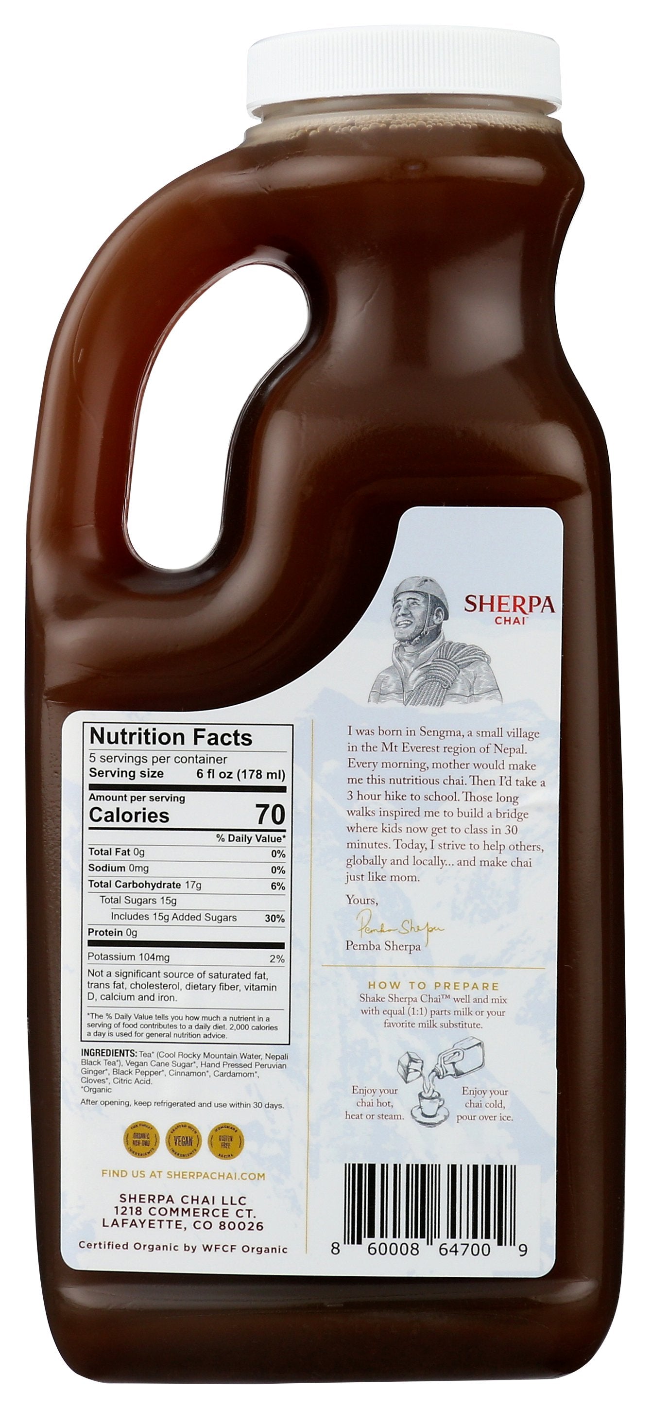 SHERPA CHAI TEA CHAI TRDTIONL CONCEN - Case of 6
