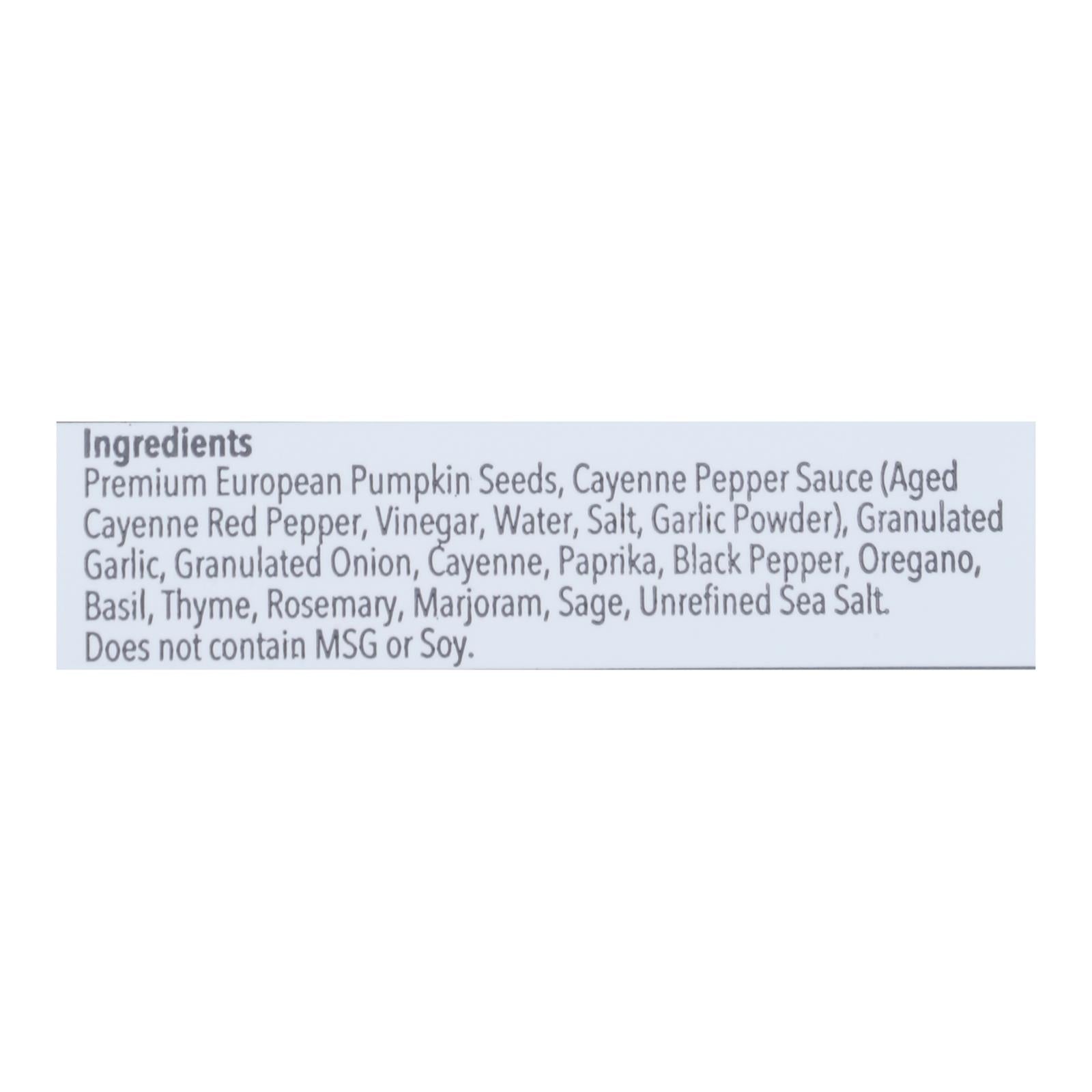 Superseedz Gourmet Pumpkin Seeds - Somewhat Spicy - Case Of 6 - 5 Oz.