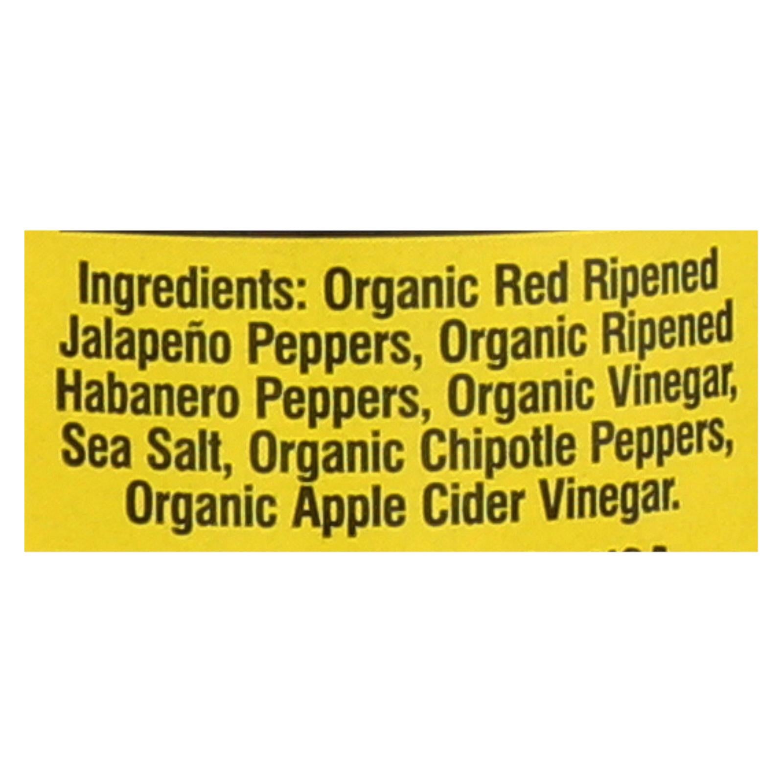 O'Brothers Hot Sauce Organic Pepper Sauce - Case of 12 - 5 FZ