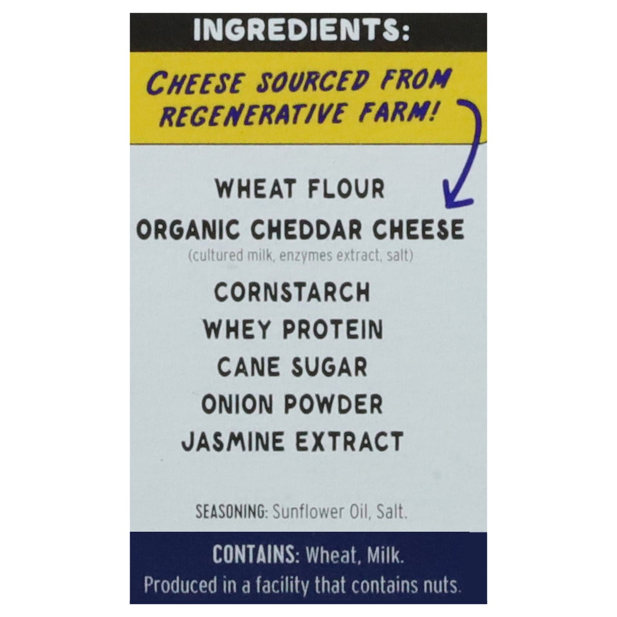 Cheddies - Cracker Organic Cheddar Classic Sea Salt - Case of 6 - 4.2 Ounces