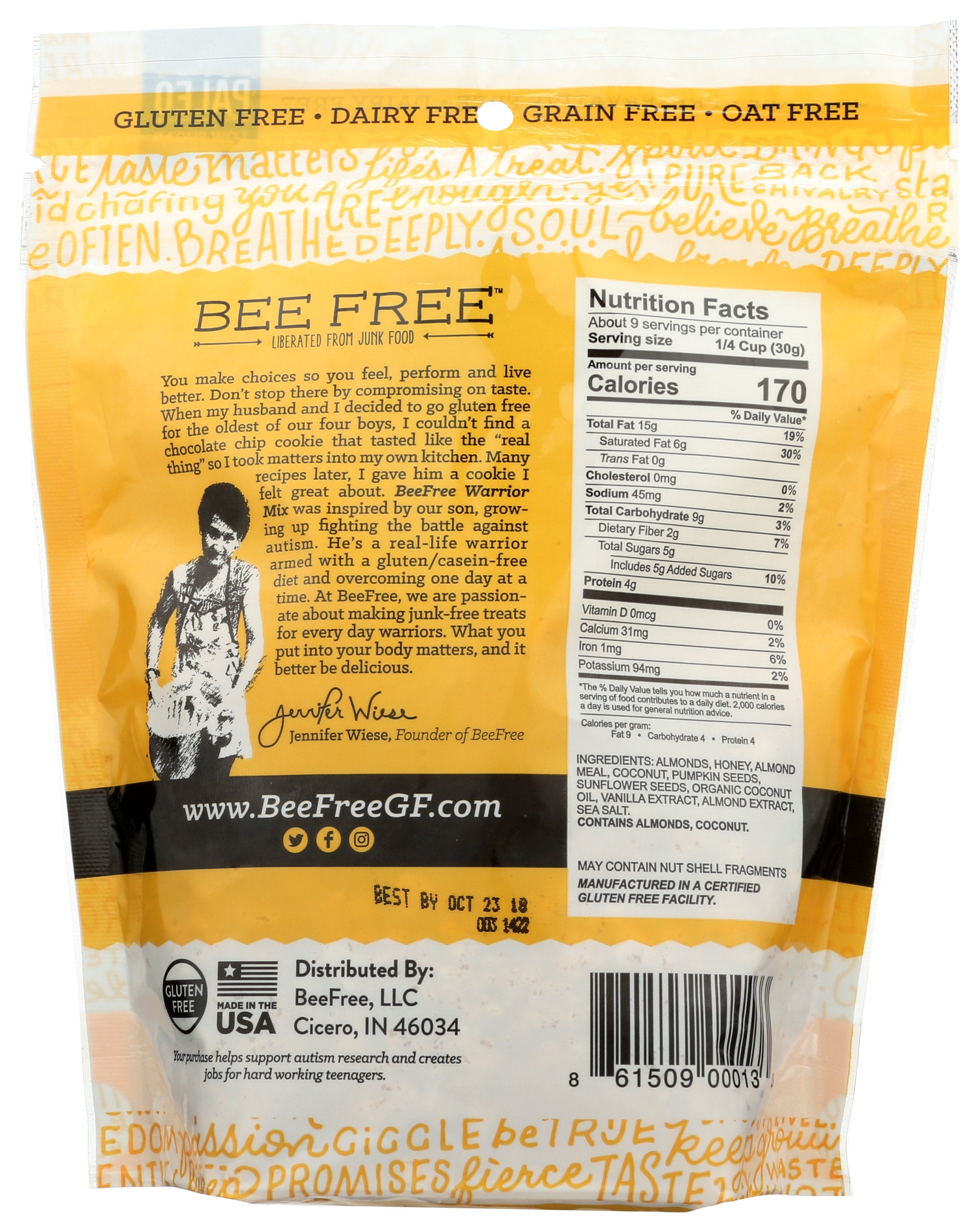 BEEFREE GRANOLA AUGGYS ORIGINAL - Case of 6
