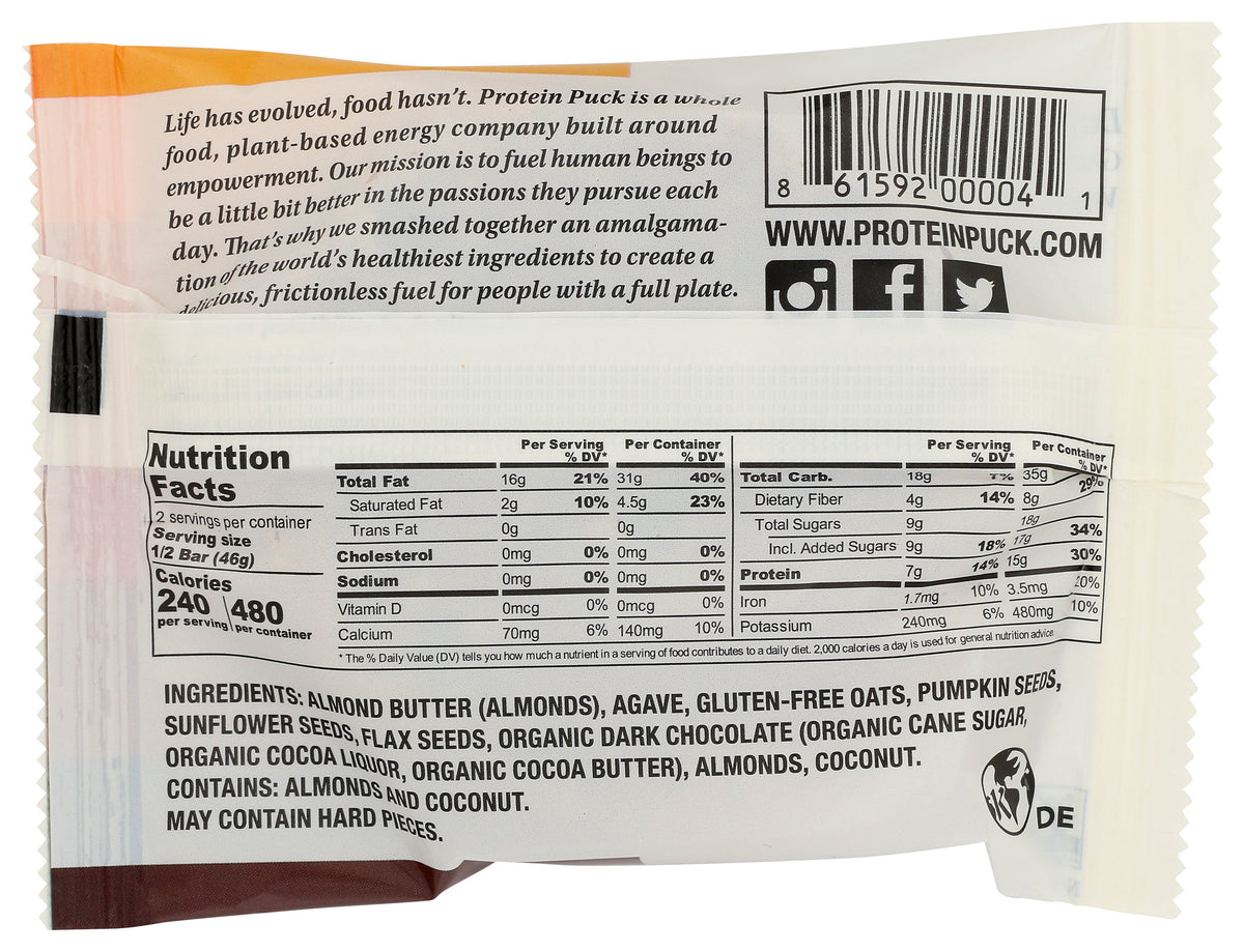 PROTEIN PUCK BAR DAILY BLISS ALMD CHC - Case of 16