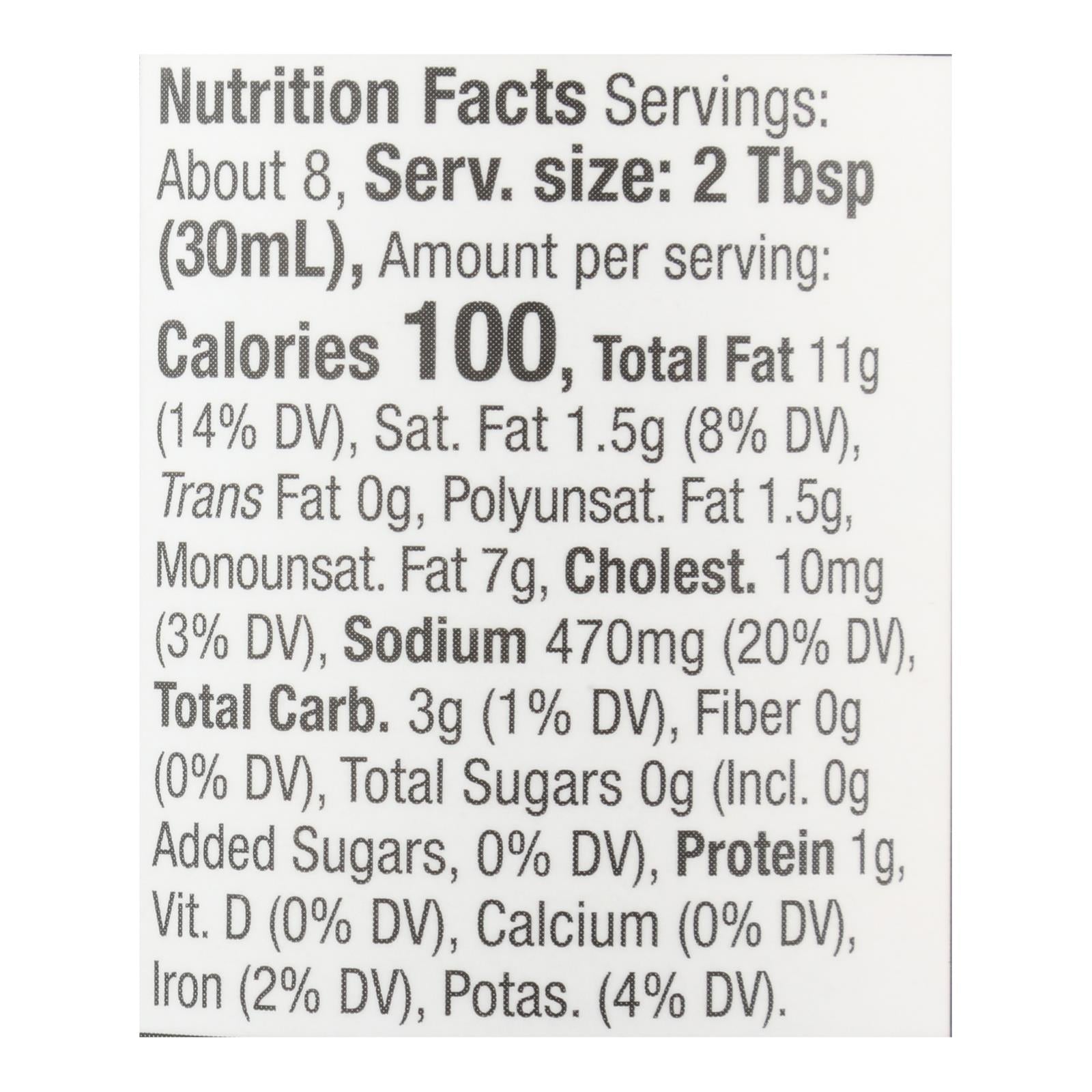 Primal Kitchen Dressing Ranch  - Case of 6 - 8 FZ