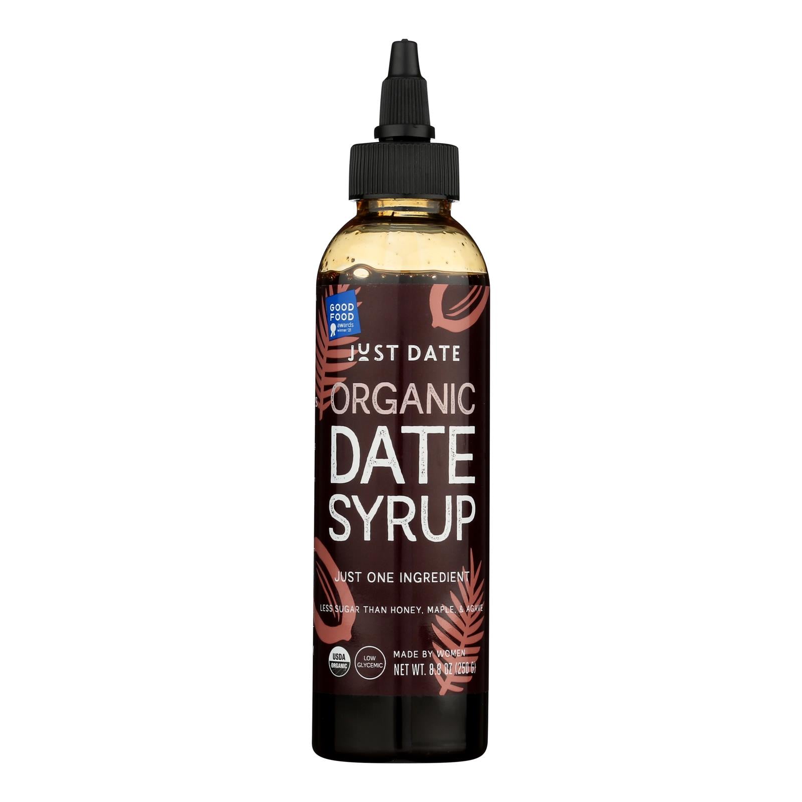 Just Date Syrup 100% Organic California Dates Syrup - Case Of 6 - 8.8 Oz