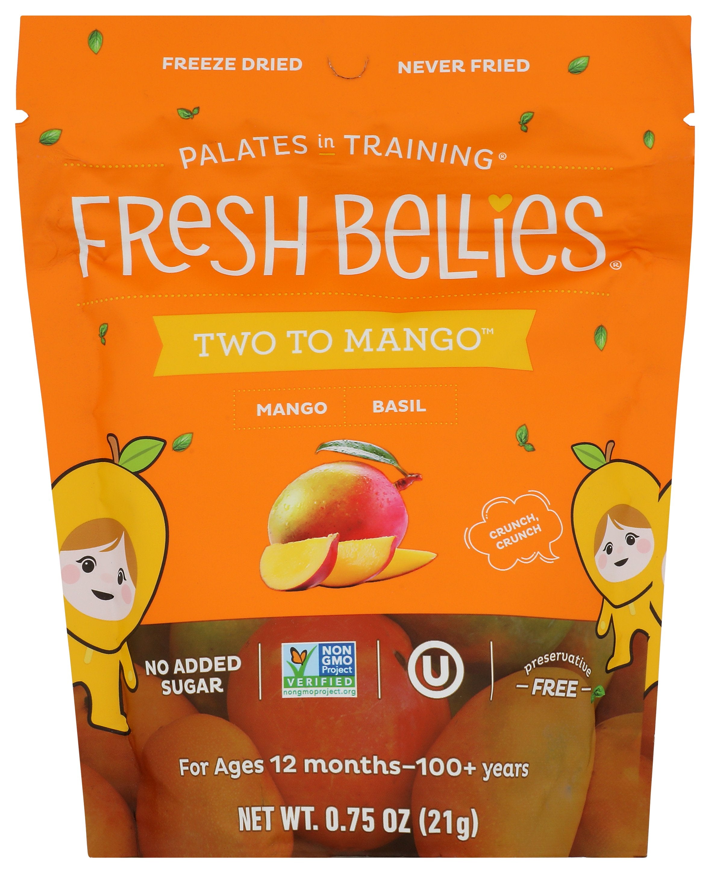 FRESH BELLIES SNACK TODDLR TWO TO MANGO - Case of 6
