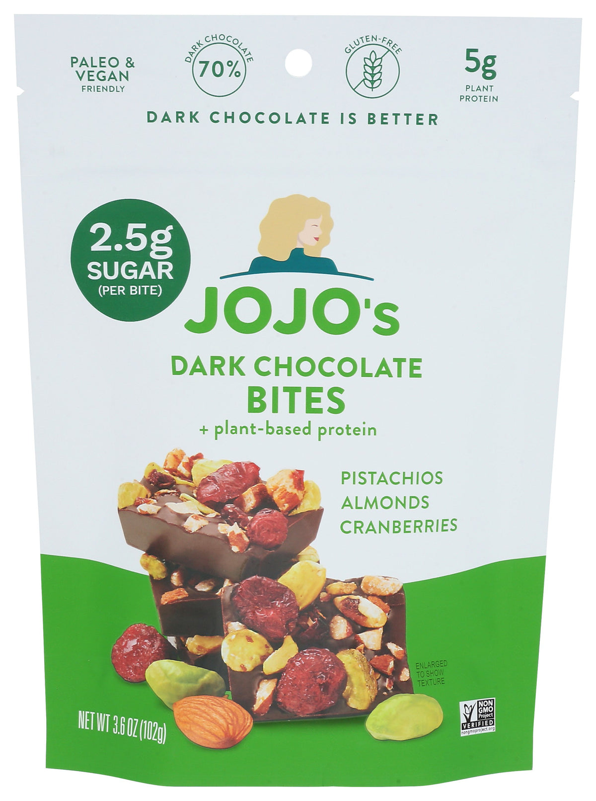 JOJOS CHOCOLATE BITES CHOC ORIGINAL - Case of 6
