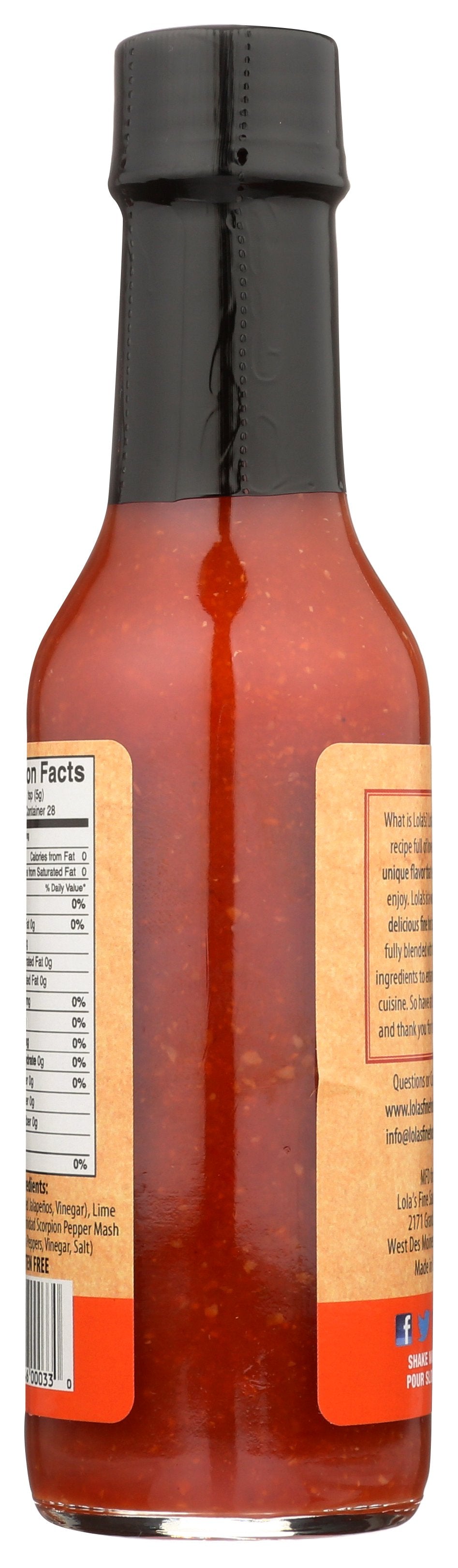 LOLAS FINE HOT SAUCE SAUCE HOT TRINIDAD SCRPN - Case of 12
