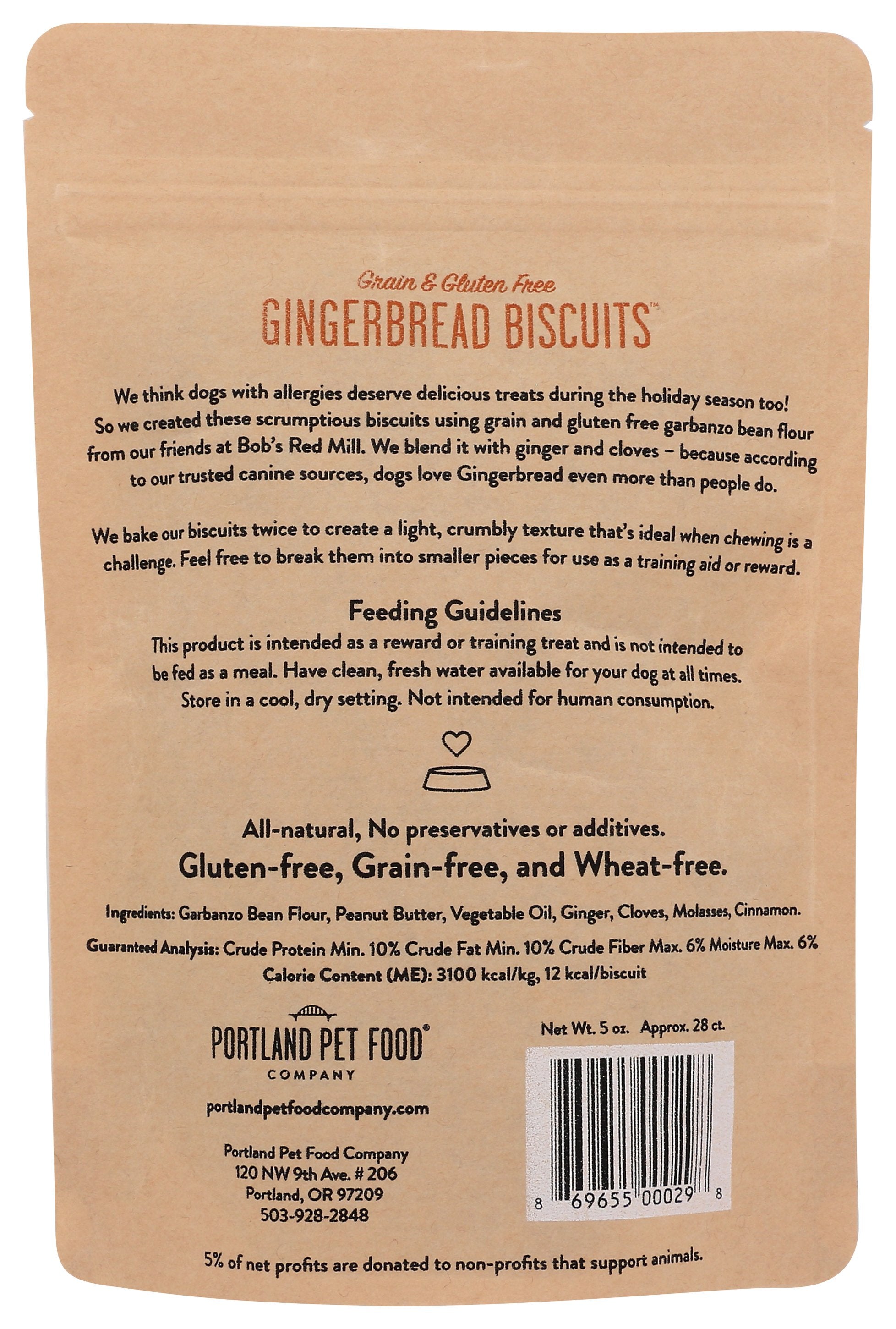 PORTLAND PET FOOD COMPANY BISCUIT DOG GNGRBRD - Case of 6