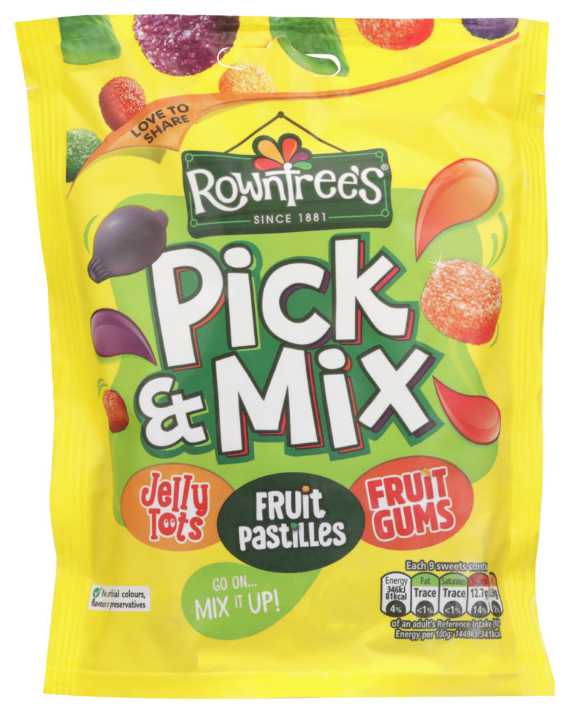 Nestle Rowntree Pick Mix Pouch Bag - Case of 10 - 5.3 oz