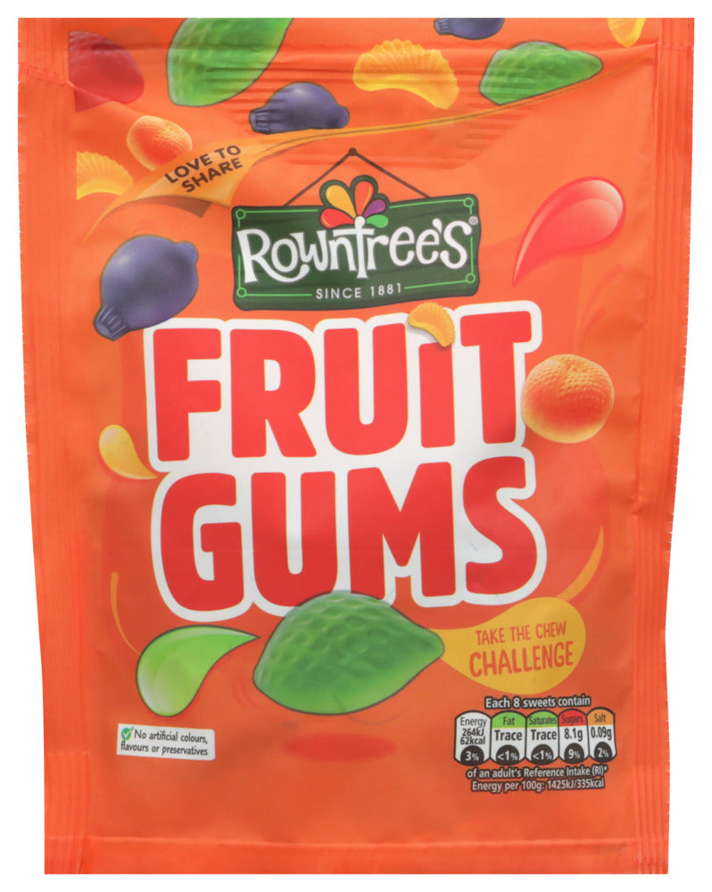 Nestle Candy Fruit Gums Pouch - Case of 10 - 5.3 oz