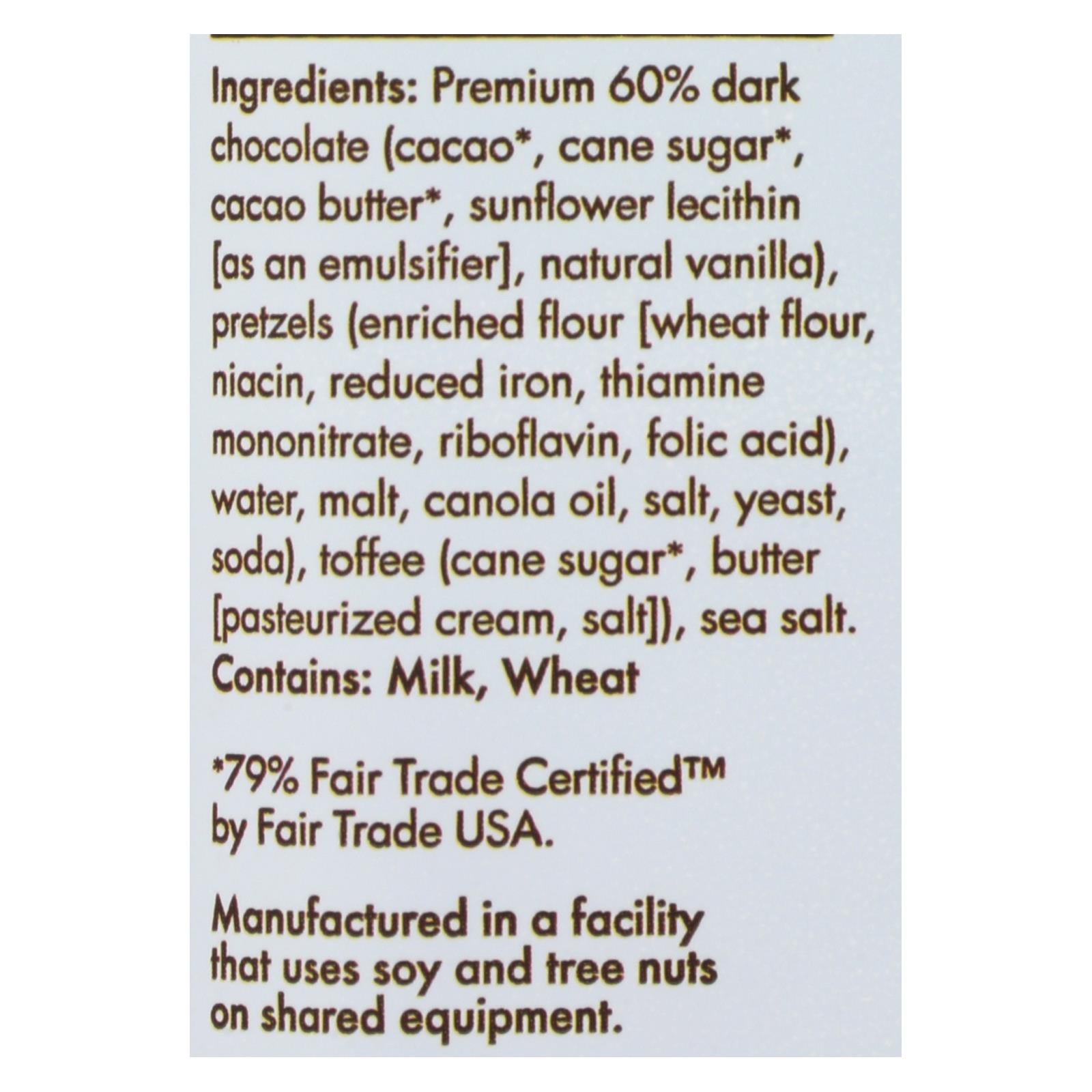 Chuao Chocolatier Pretzel Toffee Twirl Chocolate Bar - Case of 10 - 2.8 OZ