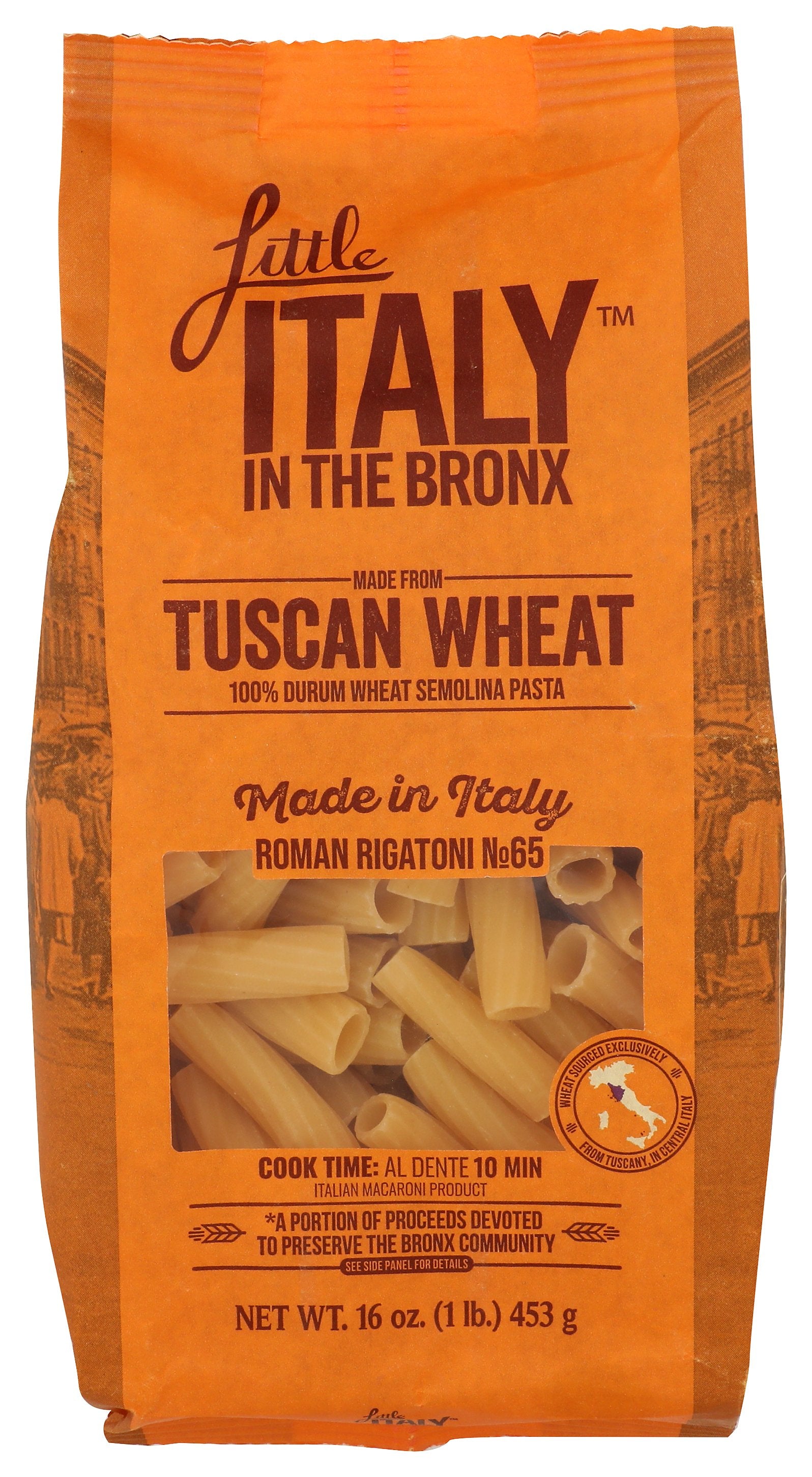 LITTLE ITALY IN THE BRONX PASTA ROMAN RIGATON - Case of 12