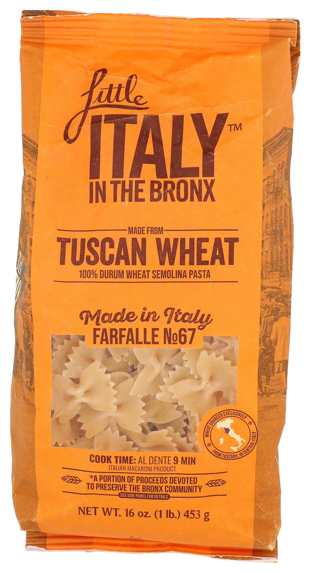 LITTLE ITALY IN THE BRONX PASTA FARFALLE NO67 - Case of 12