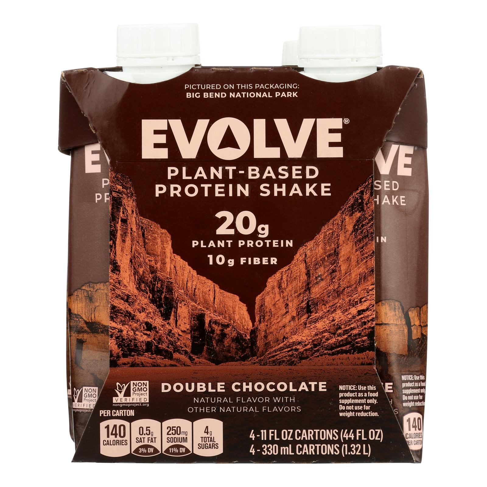 Evolve Classic Chocolate Protein Shakes  - Case of 3 - 4/11 OZ