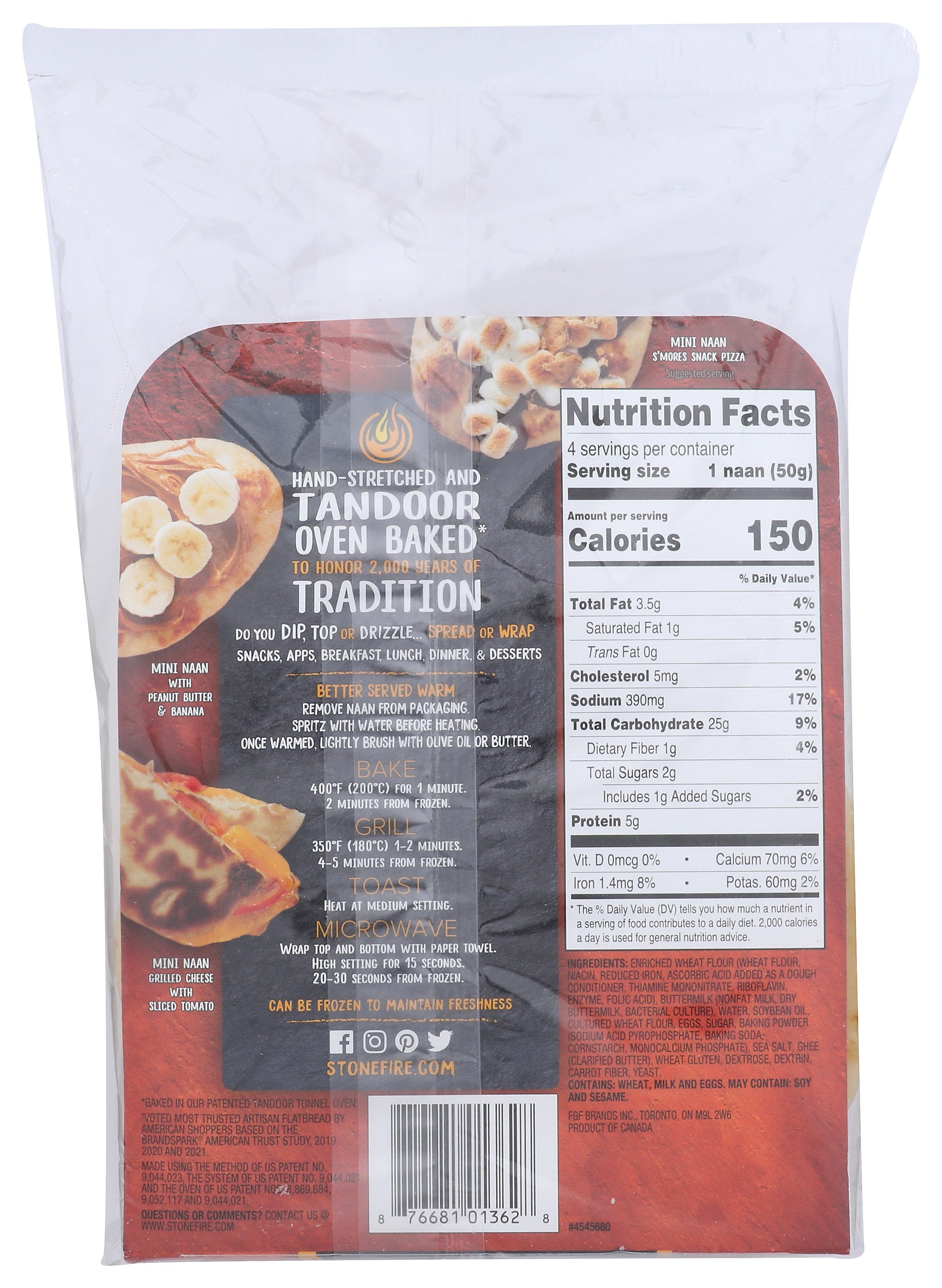 STONEFIRE NAAN MINI ORIGINAL - Case of 14