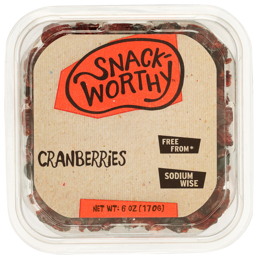 Snackworthy Cranberries - Pack of 12 - 6 Oz