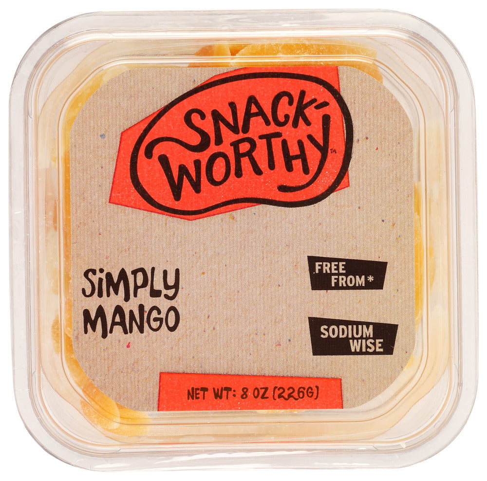 Snackworthy Mango Simply Dried - Pack of 12 - 8 Oz