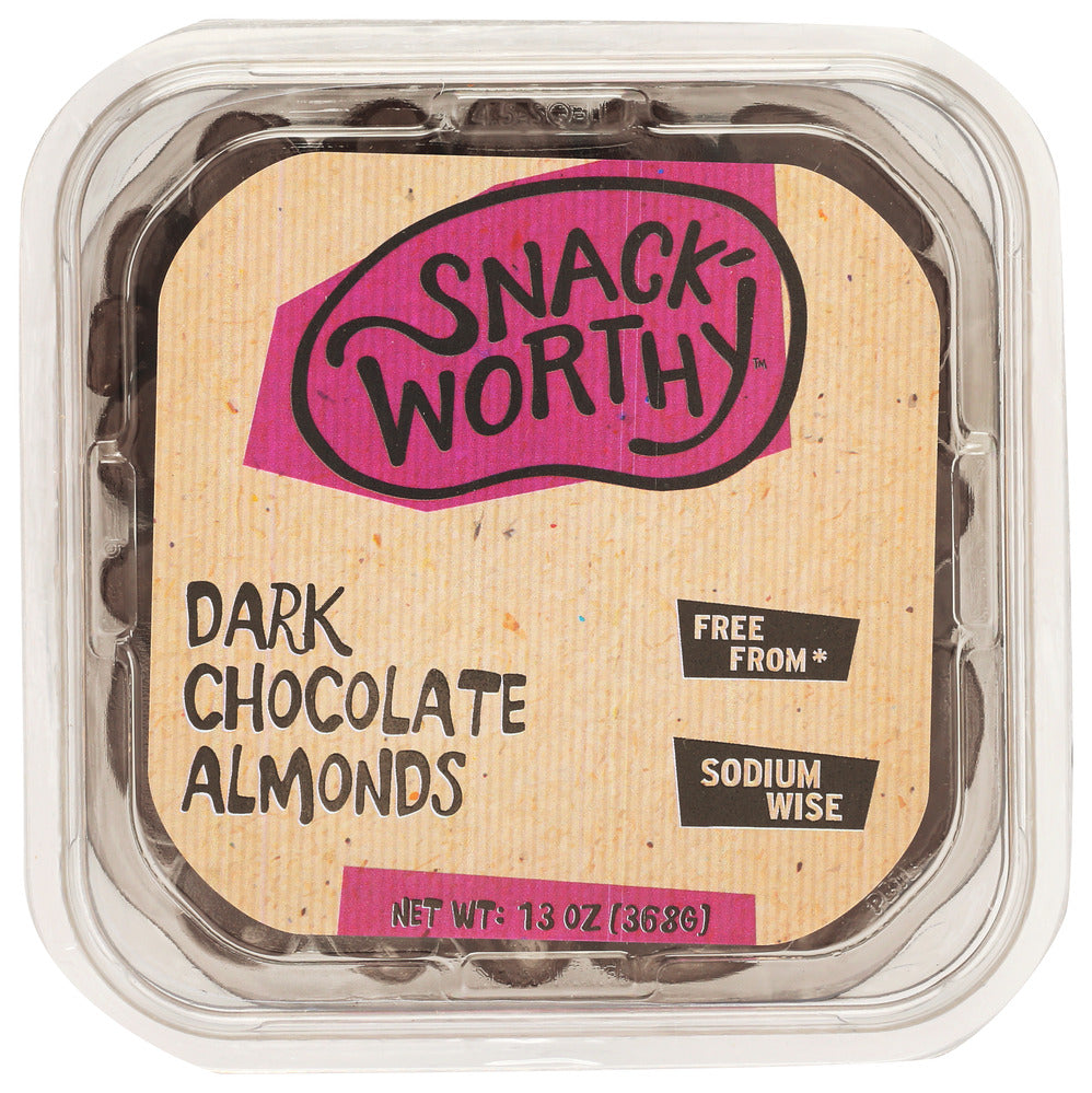 Snackworthy Almond Chocolate Dark - Pack of 12 - 13 OZ