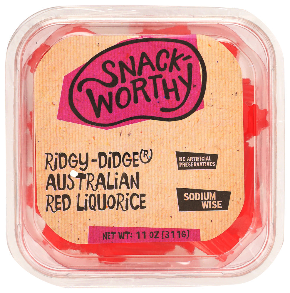 Snackworthy Liquorice Red Australian - Pack of 12 - 11 OZ