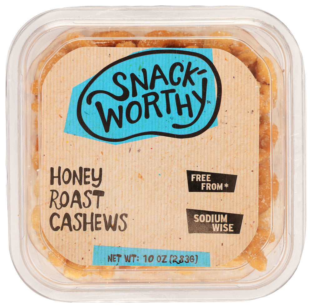 Snackworthy Cashew Honey Roast - Pack of 12 - 10 OZ