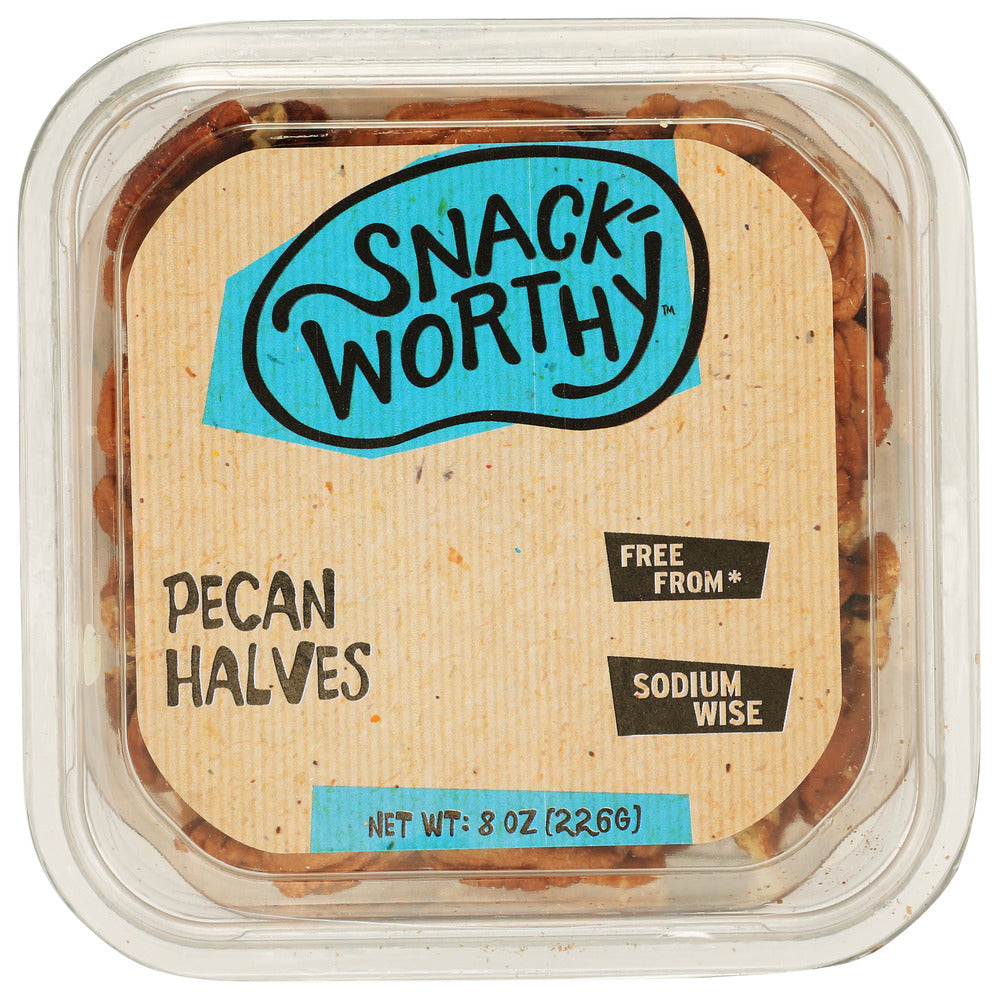Snackworthy Pecan Halves - Pack of 12 - 8 OZ