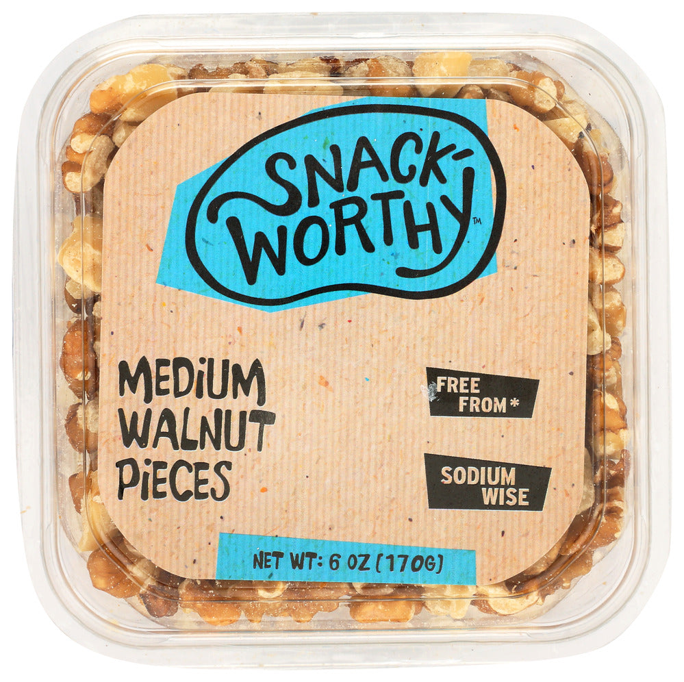 Snackworthy Walnut Pieces Medium - Pack of 12 - 6 OZ