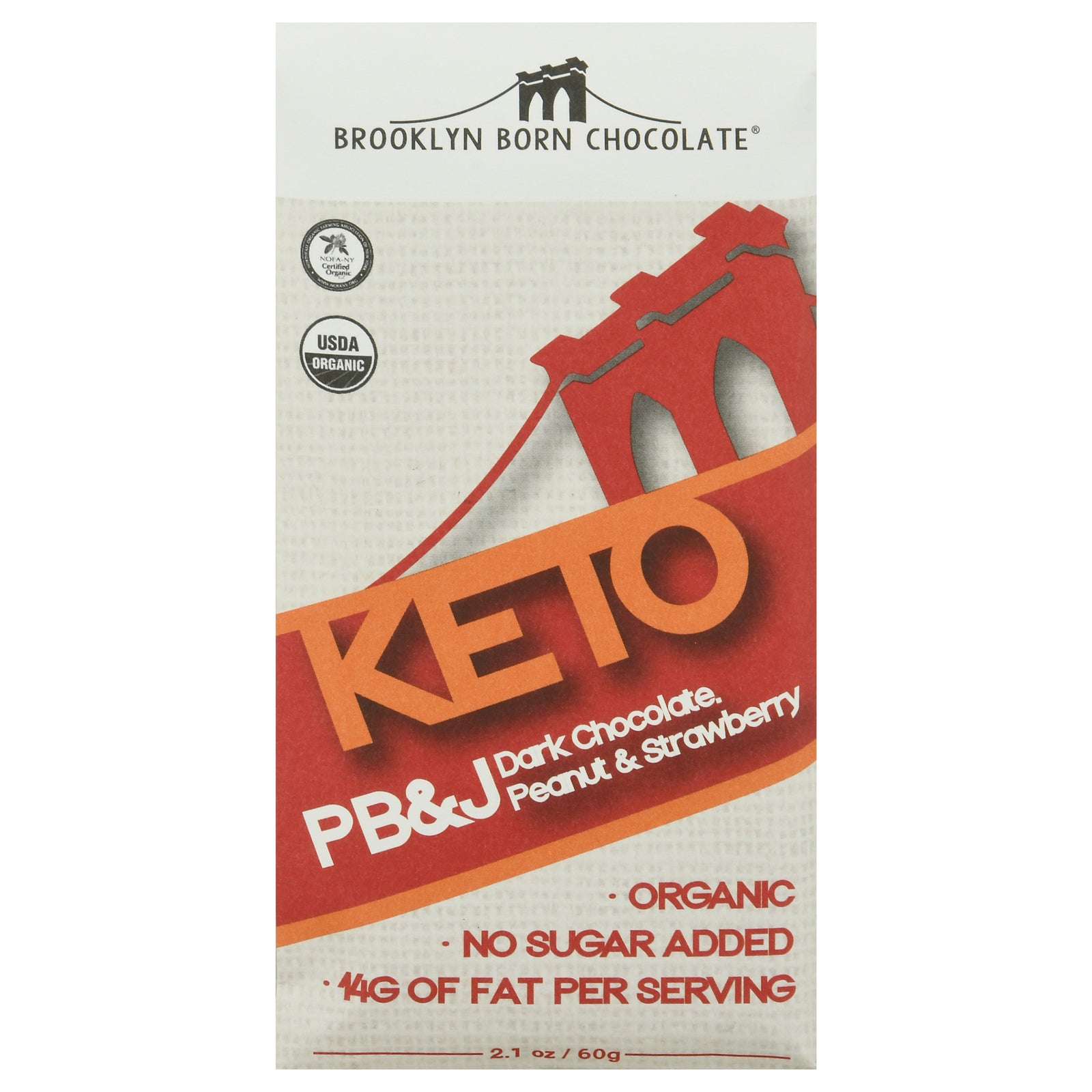Brooklyn Born Chocolate - Bar Og2 Dkchc Pbjstrw Kto - CS of 12-2.1 OZ