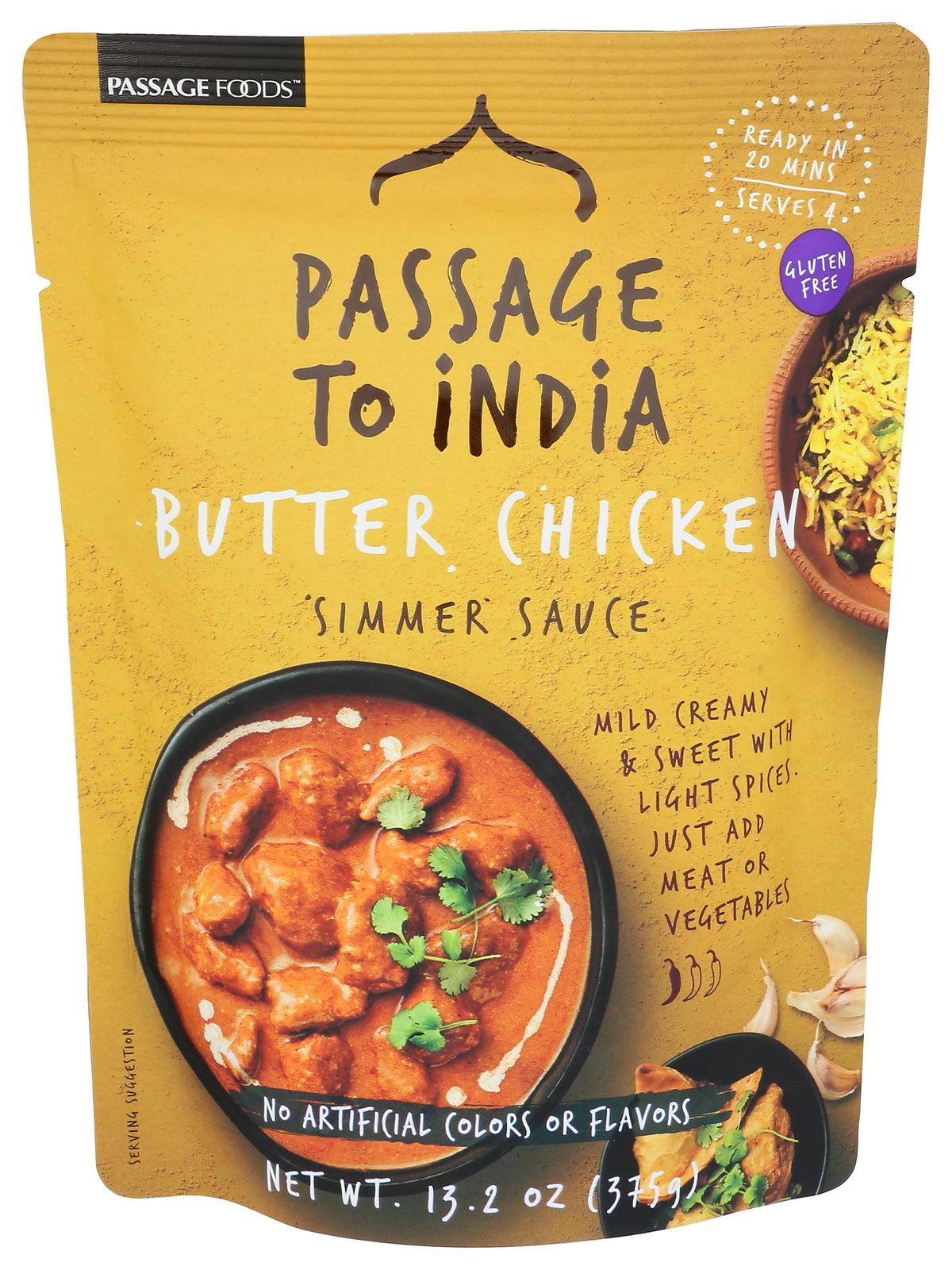 PASSAGE FOODS SAUCE BUTTER CHICKEN - Case of 6