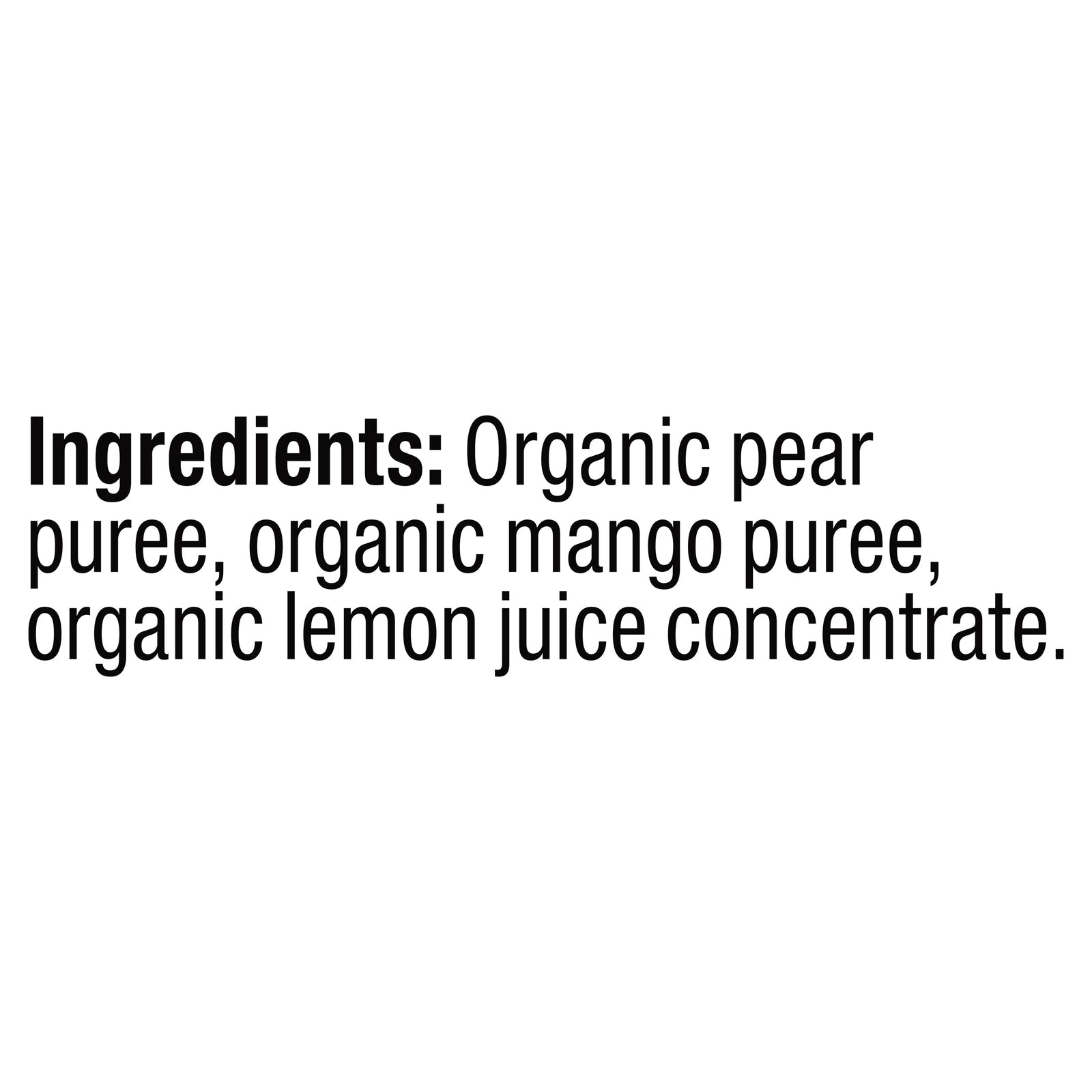 Plum Organics - Baby Fd Og2 Pear & Mango - CS of 12-4 OZ