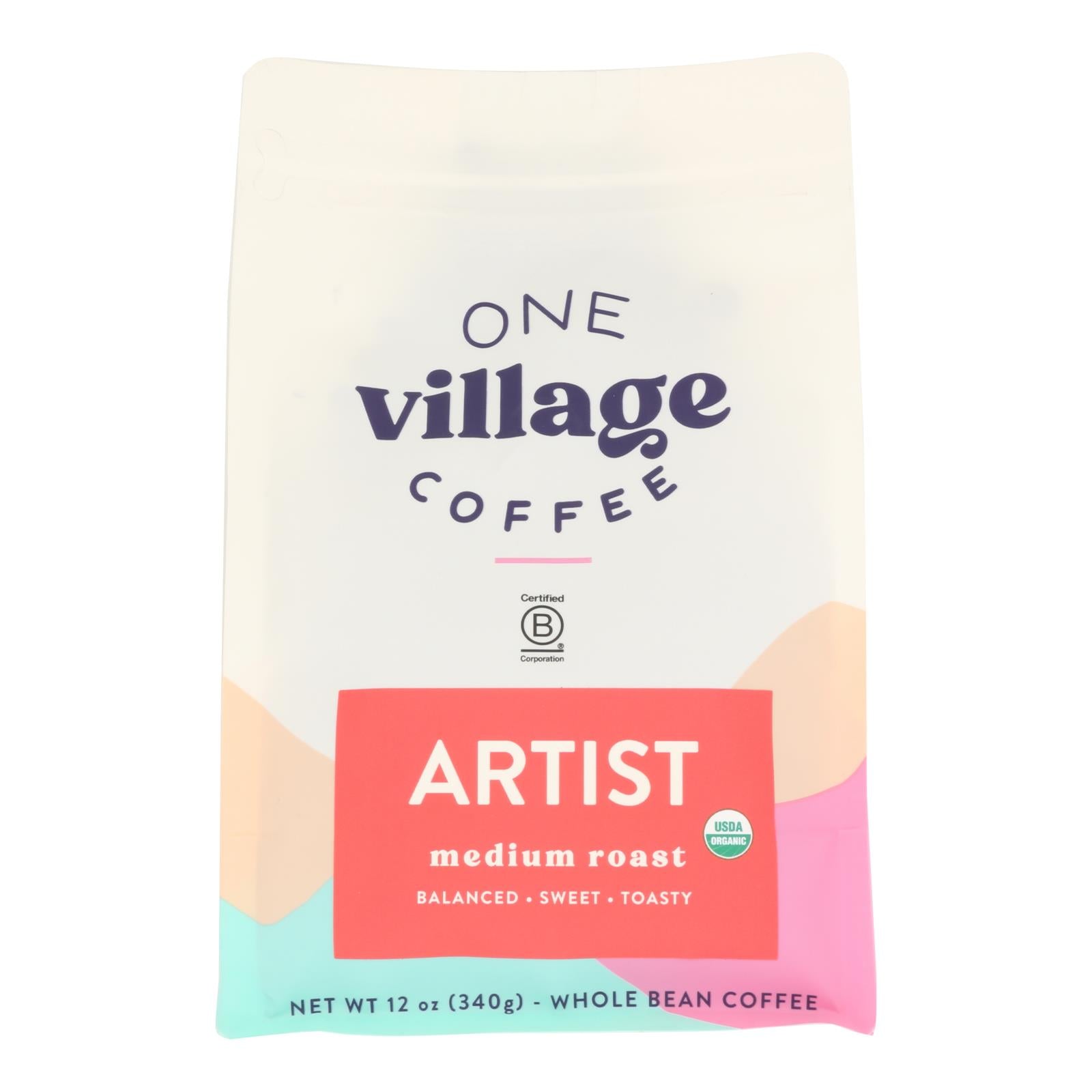 One Village Coffee - Coff Og2 Artst Med Drk Wb - CS of 6-12 OZ