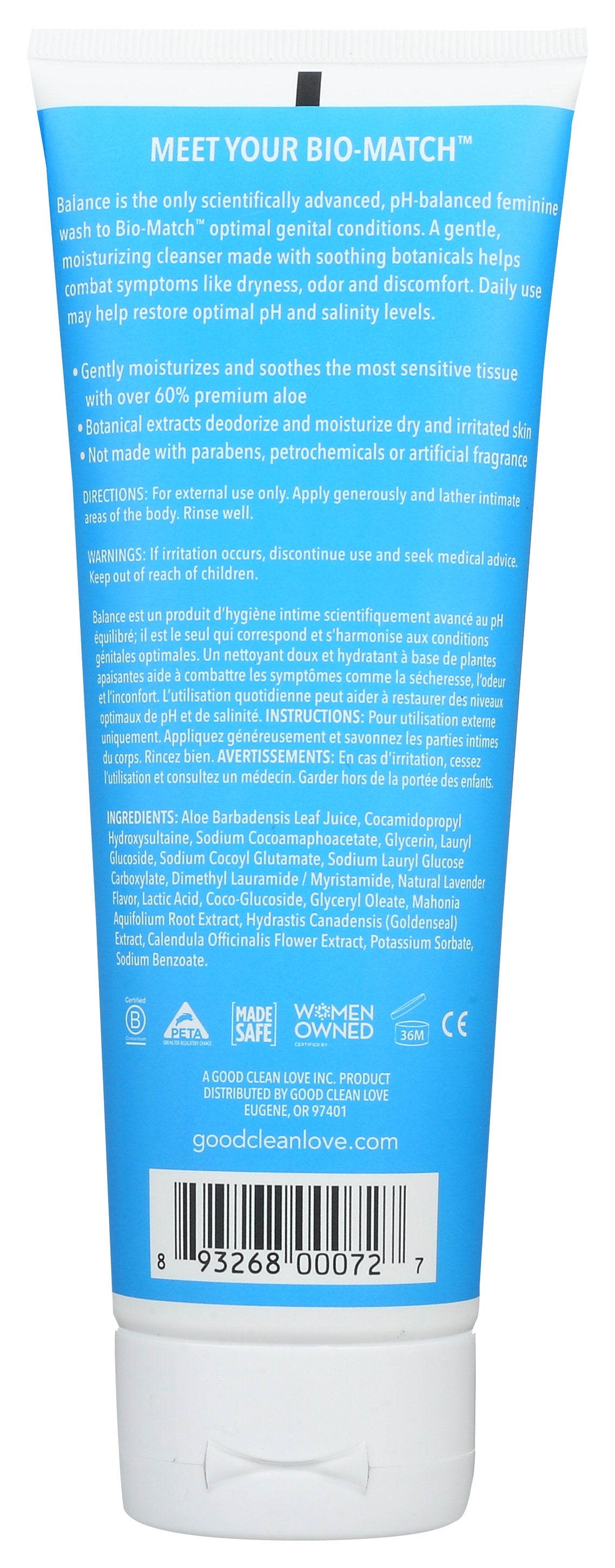 GOOD CLEAN LOVE WASH MOISTURIZING BALANCE - Case of 3