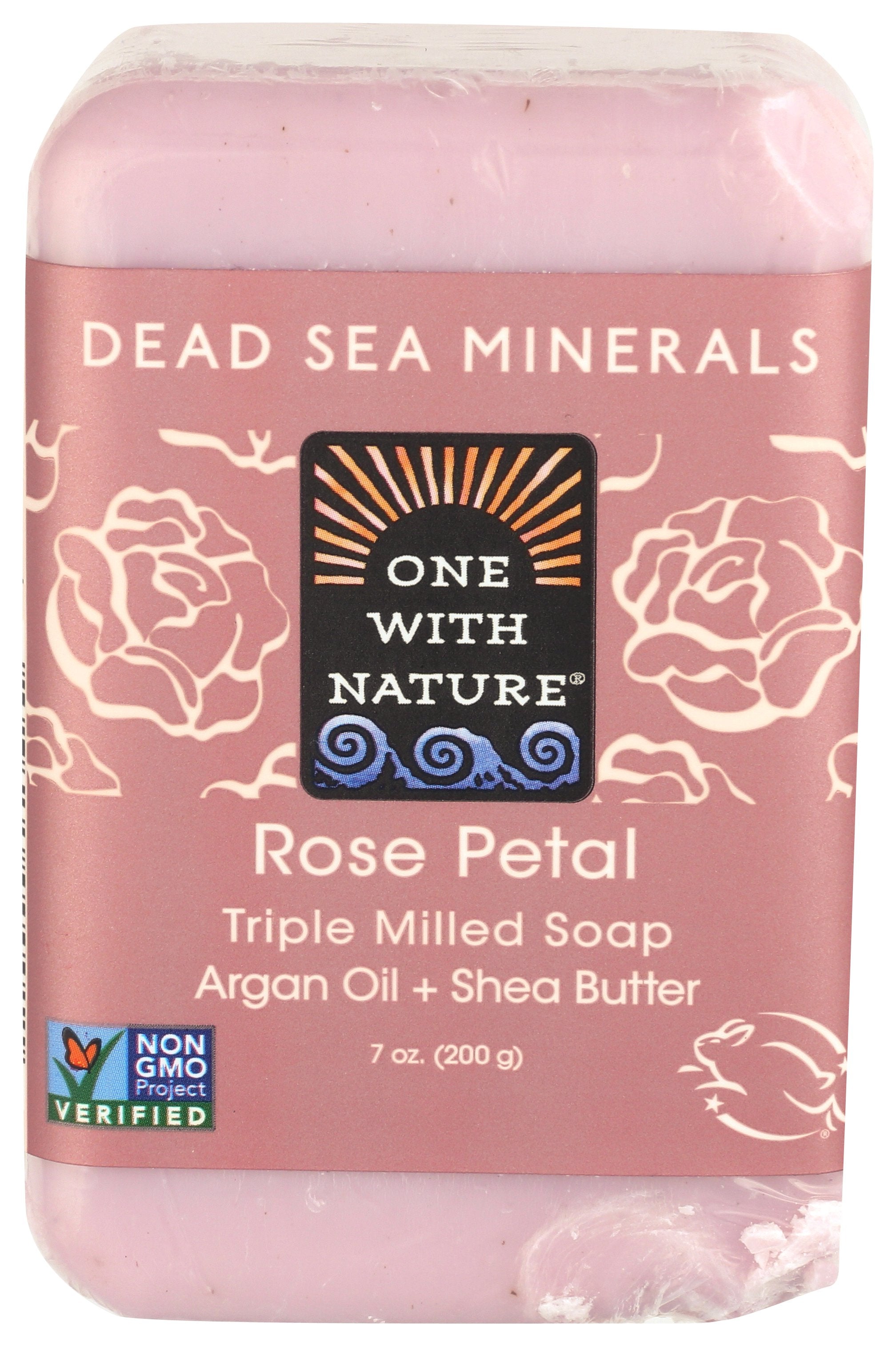 ONE WITH NATURE SOAP BAR ROSE PETAL - Case of 3