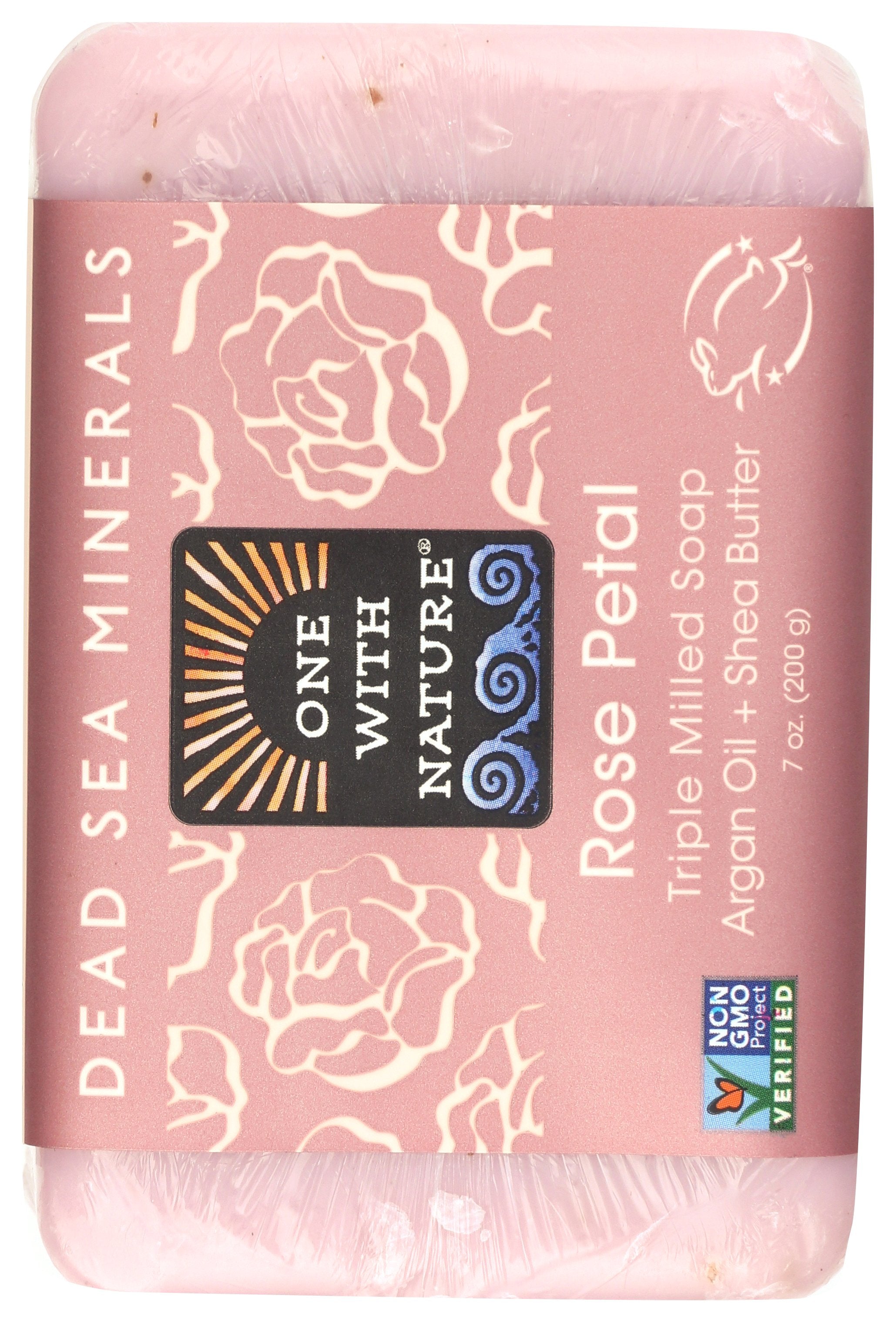 ONE WITH NATURE SOAP BAR ROSE PETAL - Case of 3