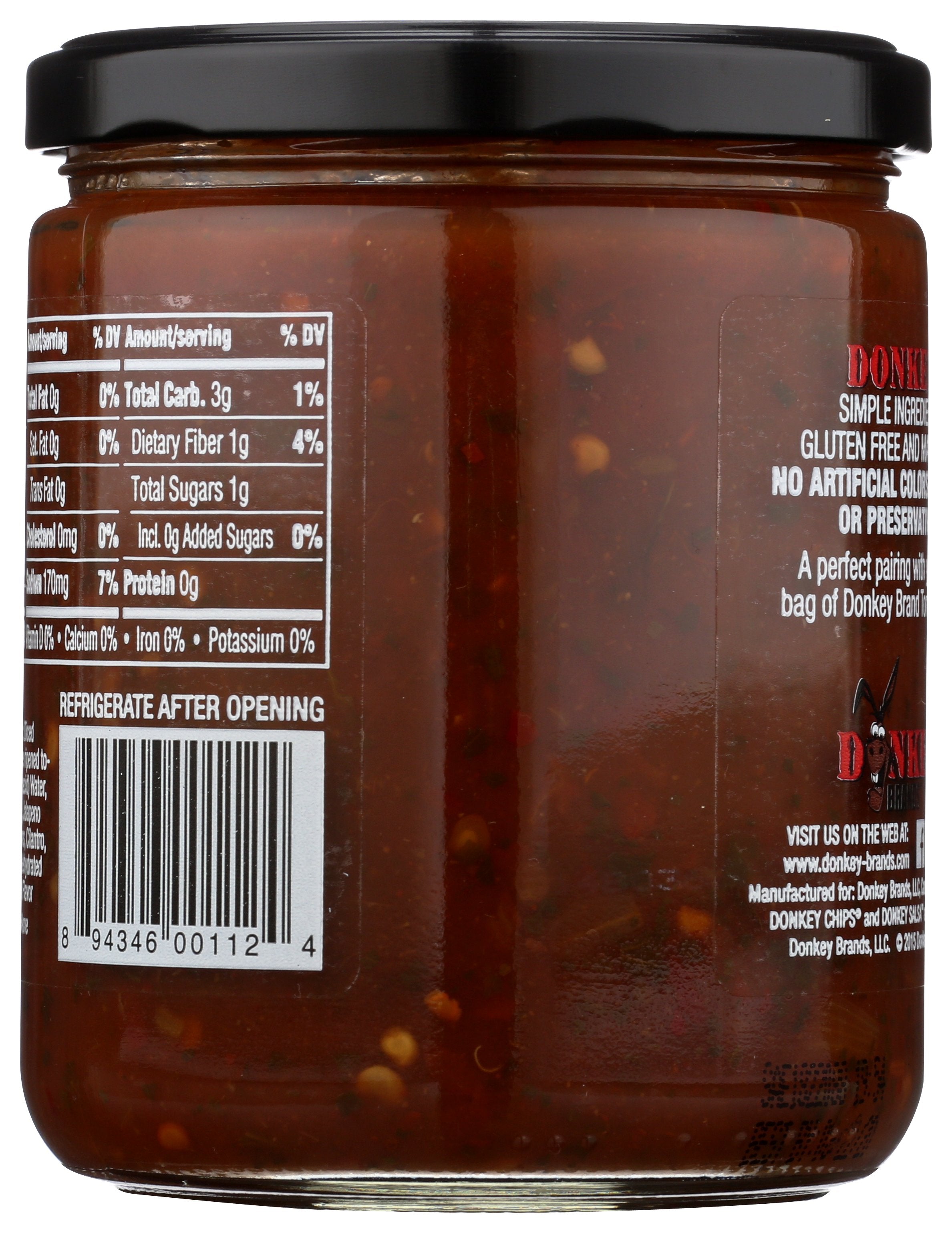 DONKEY CHIP SALSA HOT - Case of 6