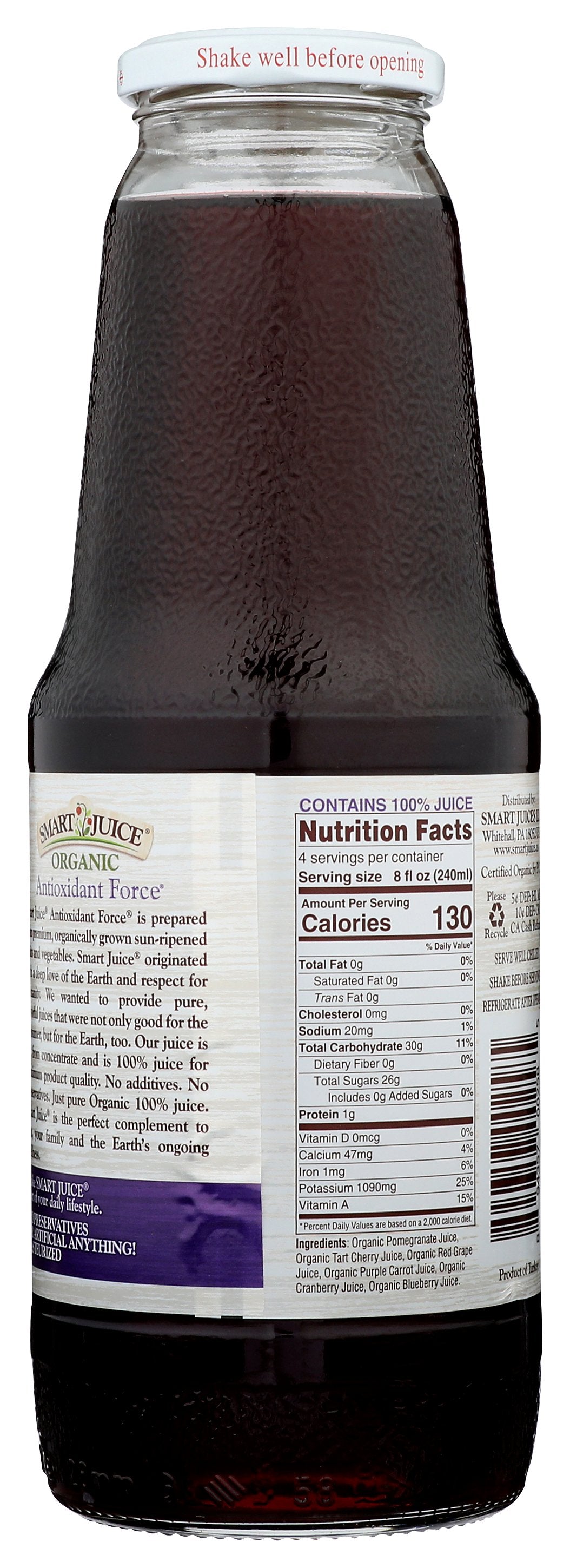 SMART JUICE JUICE BLND ANTOXDNT FORCE ORG - Case of 6