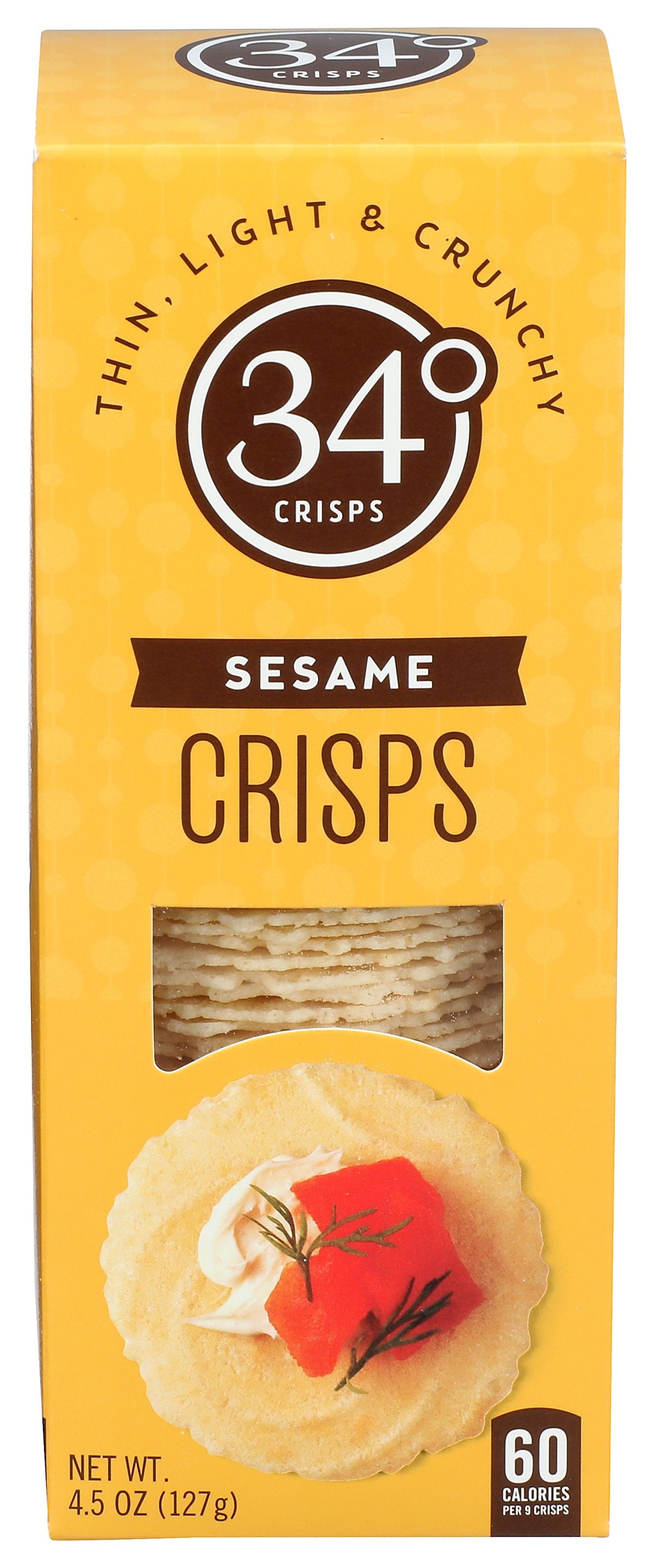 34 DEGREES CRISPBREAD SESAME - Case of 12