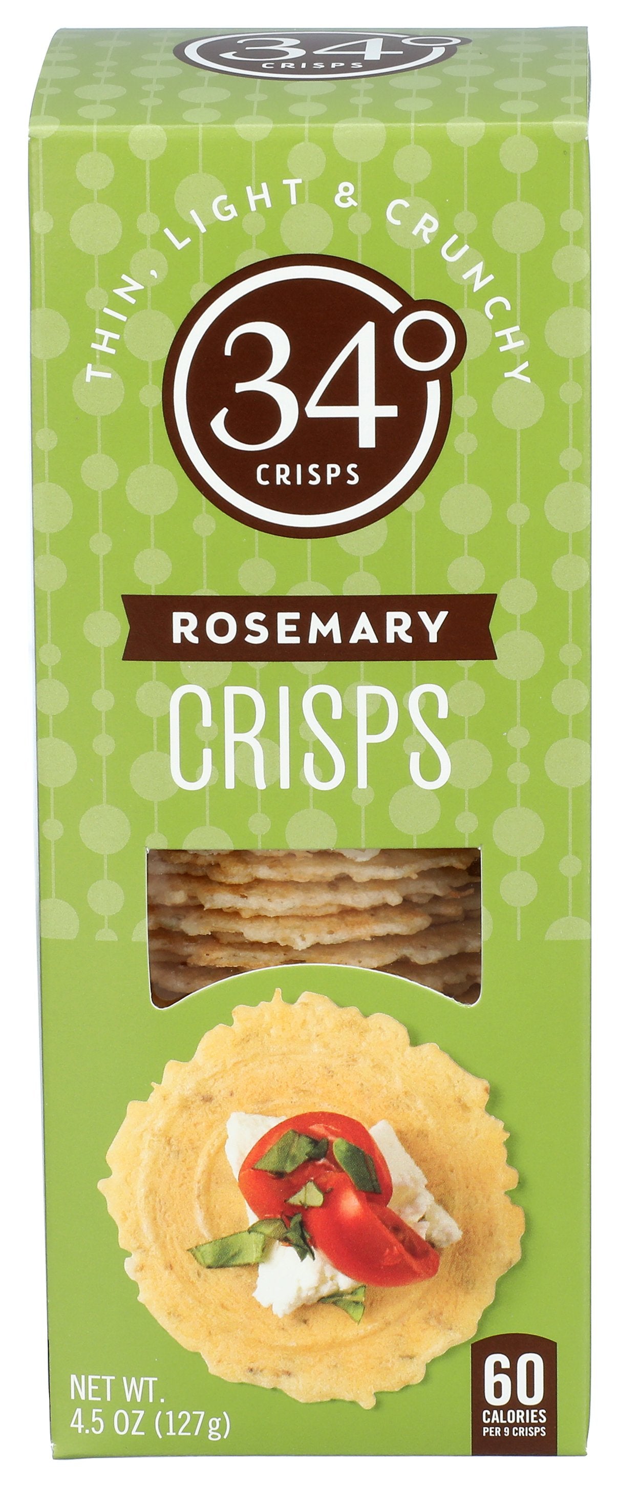 34 DEGREES CRISPBREAD ROSEMARY - Case of 12