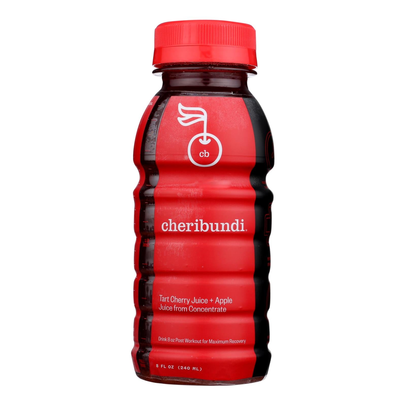 Cheribundi Tart Cherry Juice With Reconstituted Apple Juice  - Case of 12 - 8 FZ