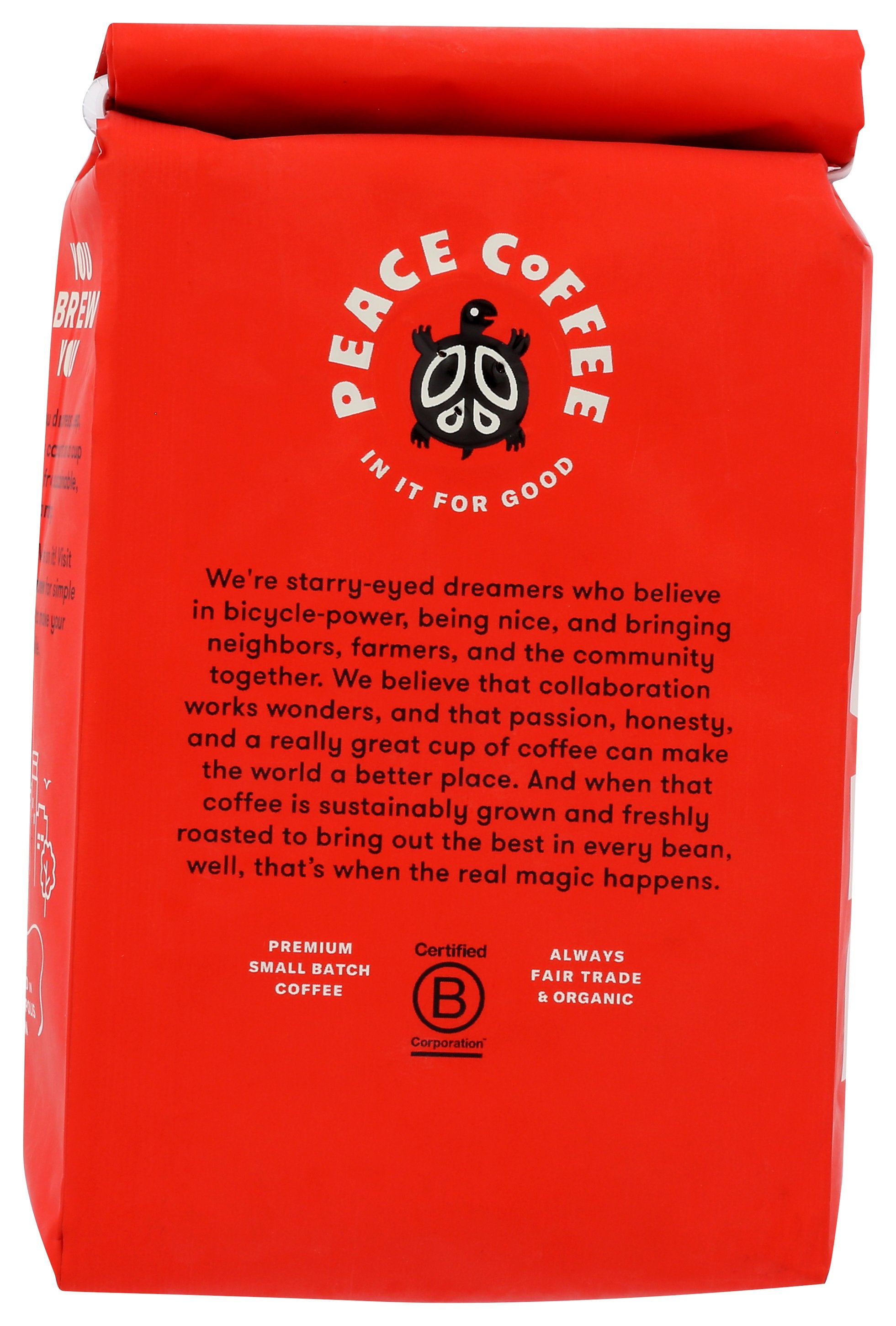 PEACE COFFEE COFFEE GROUND FRENCH ROAS - Case of 6