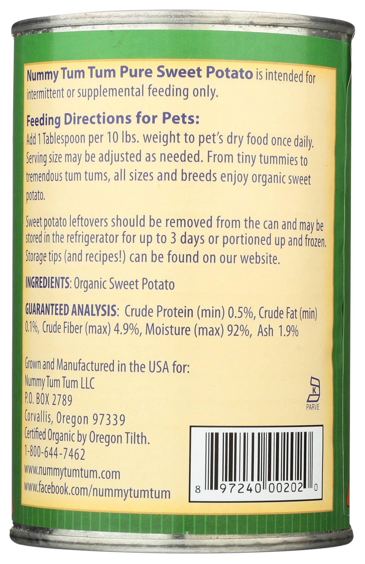 NUMMY TUM TUM DOG FOOD SWT PTO ORG - Case of 12
