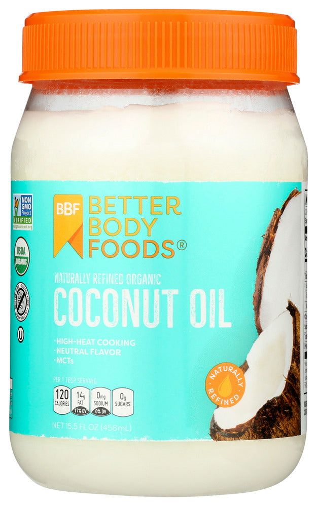 Betterbody Oil Coconut Naturally Refined - Case of 6 - 15.5 oz