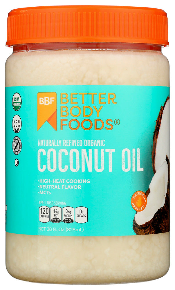 Betterbody Coconut Oil Naturally Refine - Case of 6 - 28 oz