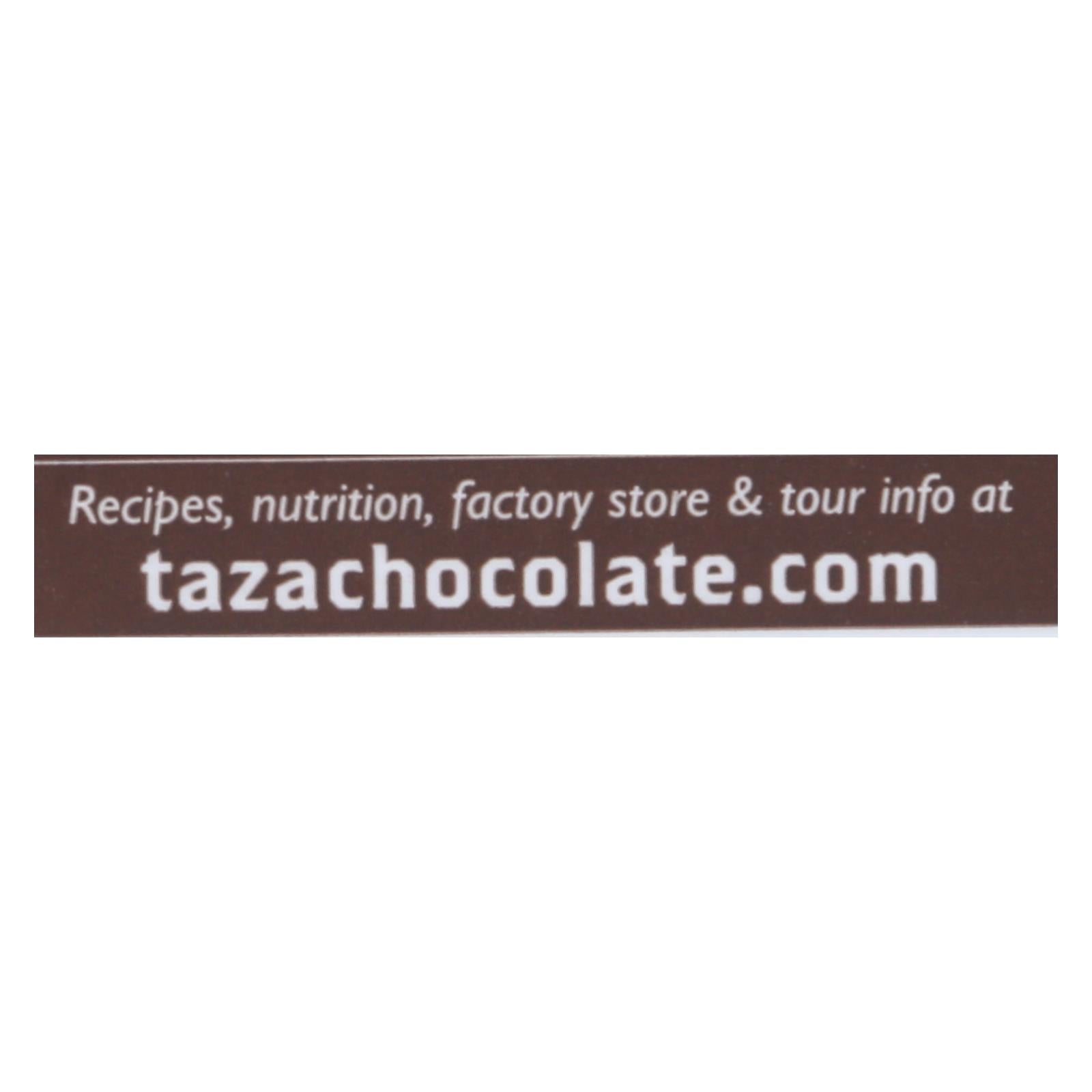 Taza Chocolate Organic Chocolate Mexicano Discs - 100 Percent Dark Chocolate - Cacao Puro - 2.7 oz - Case of 12