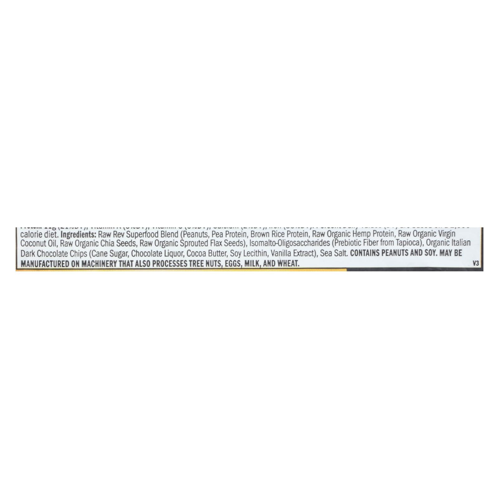Raw Revolution Glo Bar - Peanut Butter Dark Chocolate and Sea Salt - 1.6 oz - Case of 12